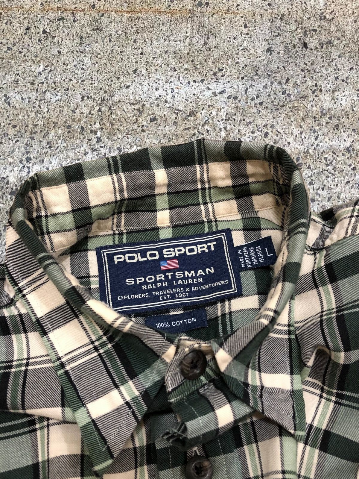 Polo Ralph Lauren Vintage Polo Sport Ralph Lauren Plaid Flannel Workshirt Size US L / EU 52-54 / 3 - 3 Thumbnail