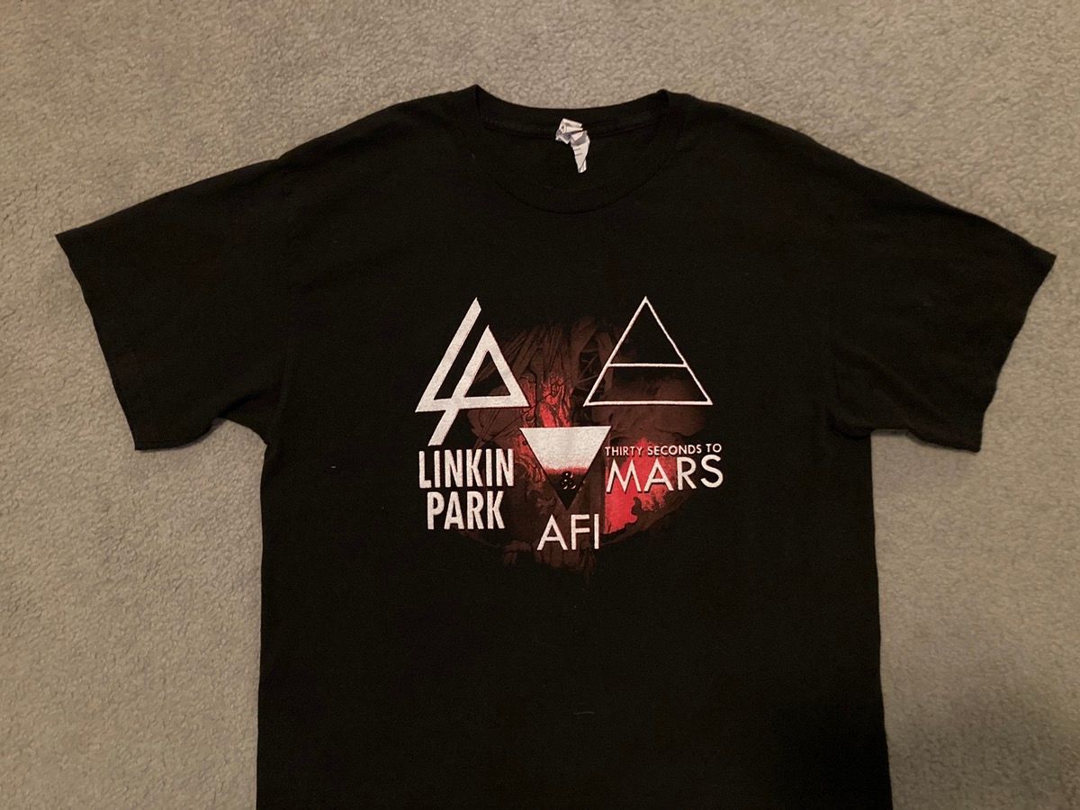 Band Tees LINKIN PARK w/ Thirty Seconds To Mars + AFI Shirt *LIKE NEW Size US L / EU 52-54 / 3 - 1 Preview