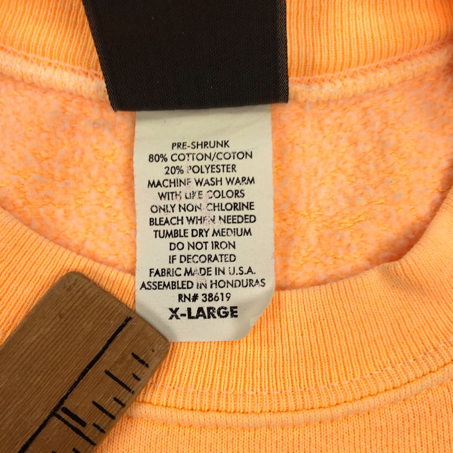 Vintage VINTAGE Florida Keys Sweatshirt Womens XL Crew Neck Peach Orange 90s VSCO Logo Pullover Size XL / US 12-14 / IT 48-50 - 6 Thumbnail