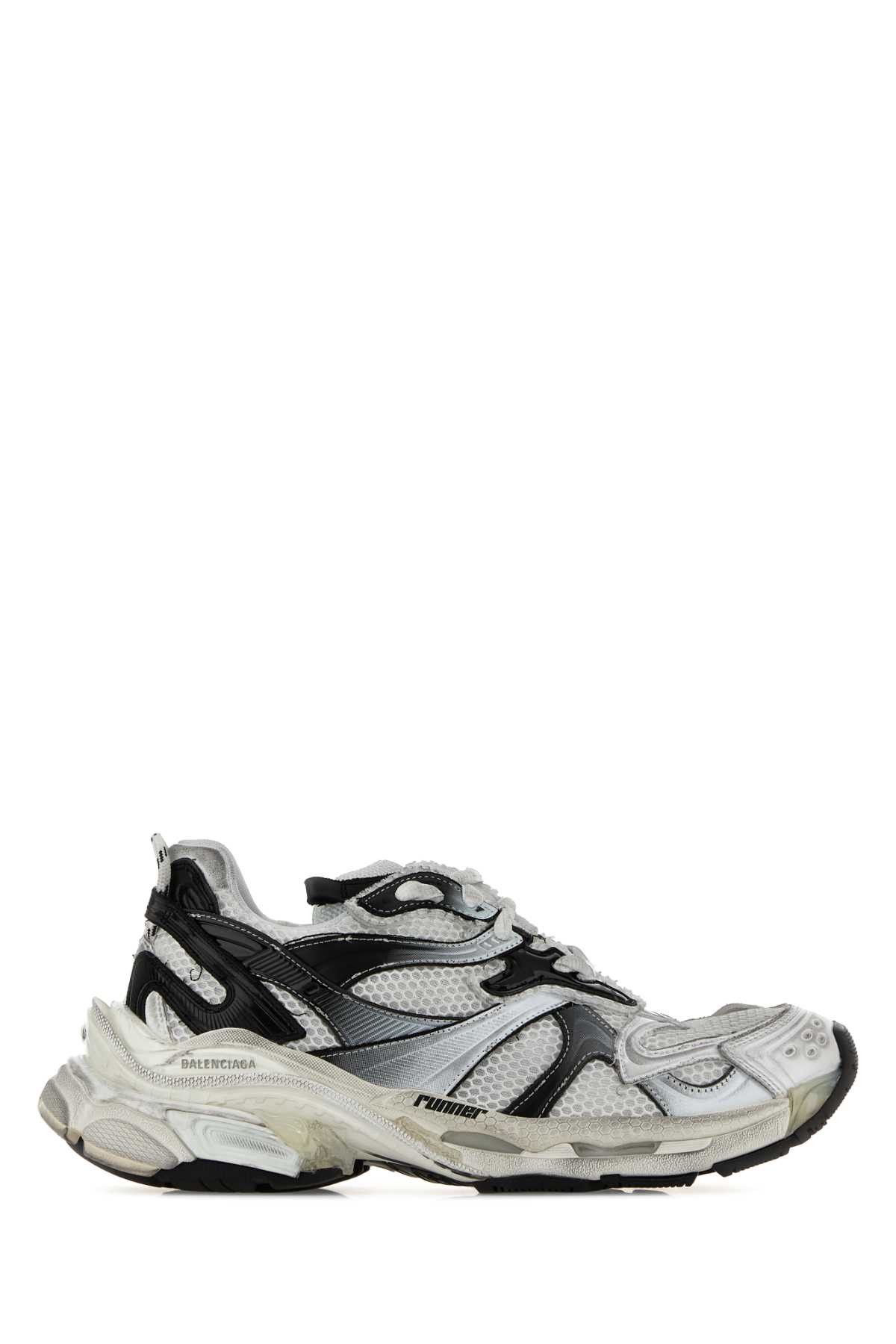 Balenciaga White Mesh Runner 2 Sneakers Size US 10 / EU 43 - 1 Thumbnail