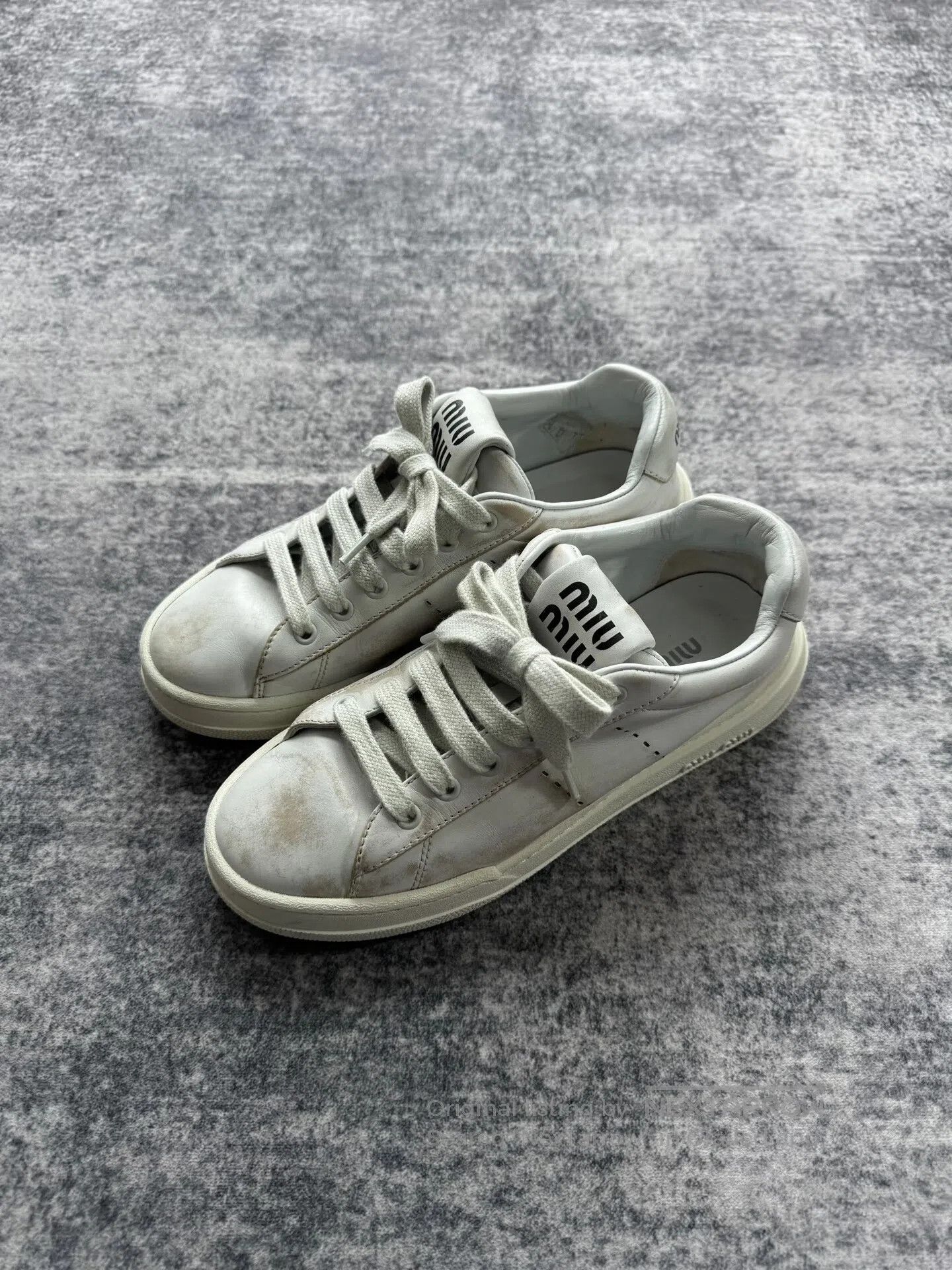 Miu Miu Miu Miu Distressed Dirty Shoes| Size US 7.5 / IT 37.5 - 2 Thumbnail