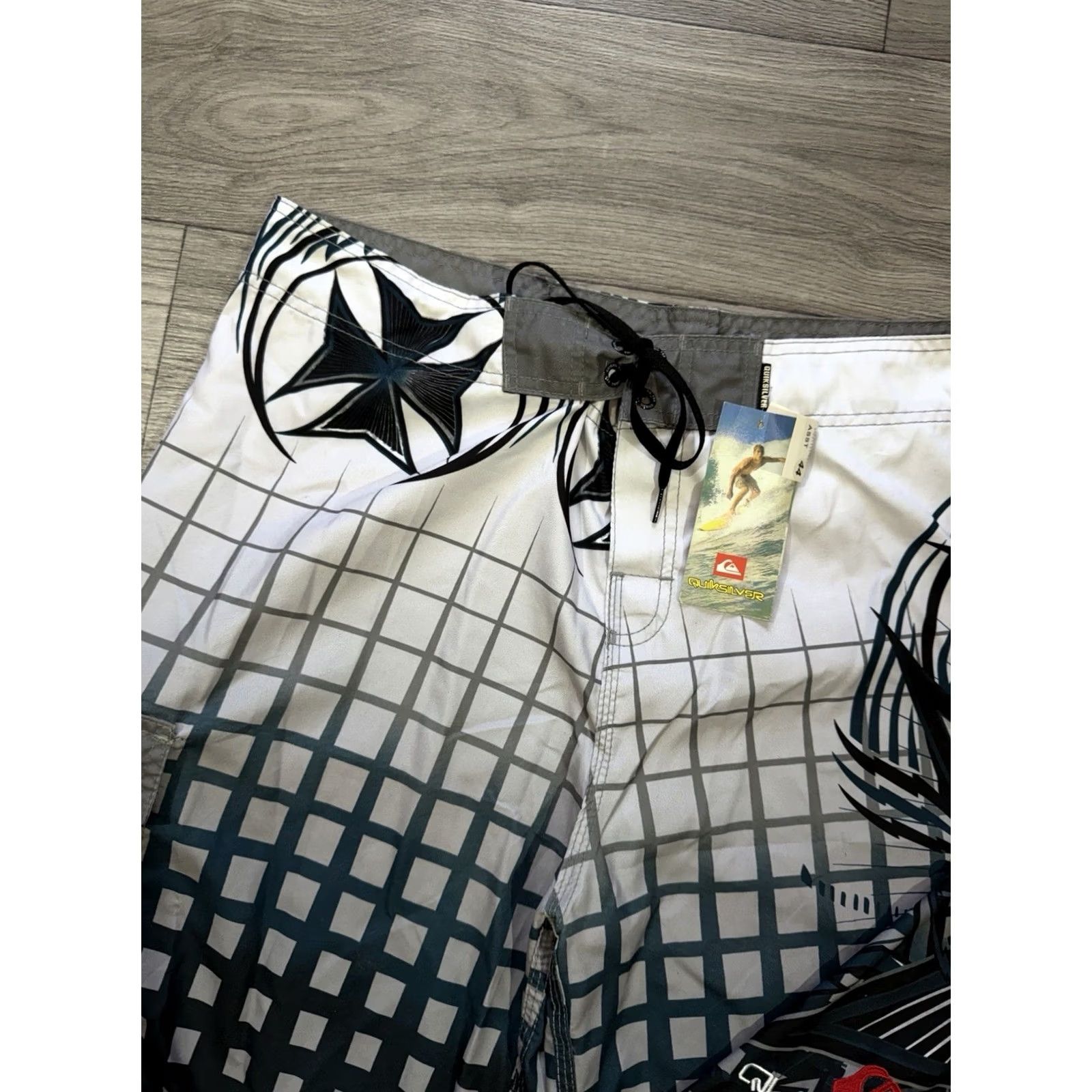 Billabong Quiksilver Surfing Mens Board Shorts Trunks 44 White Cross Iron Trunks Size US 44 / EU 60 - 6 Thumbnail