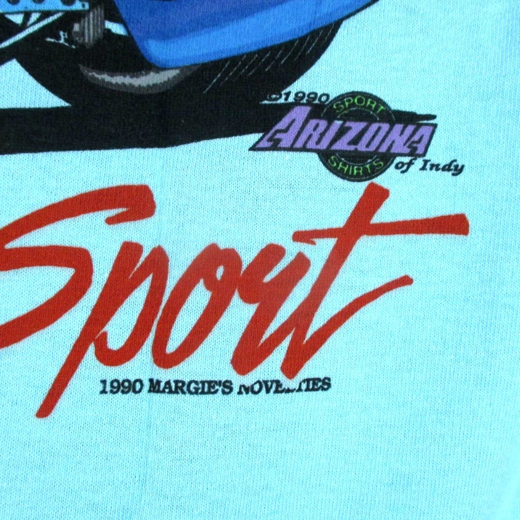 Vintage vtg SPRINT CAR RACING MUD SWEAT & GEARS T-Shirt XS blue 80s 90s Nike? Size US XS / EU 42 / 0 - 7 Thumbnail