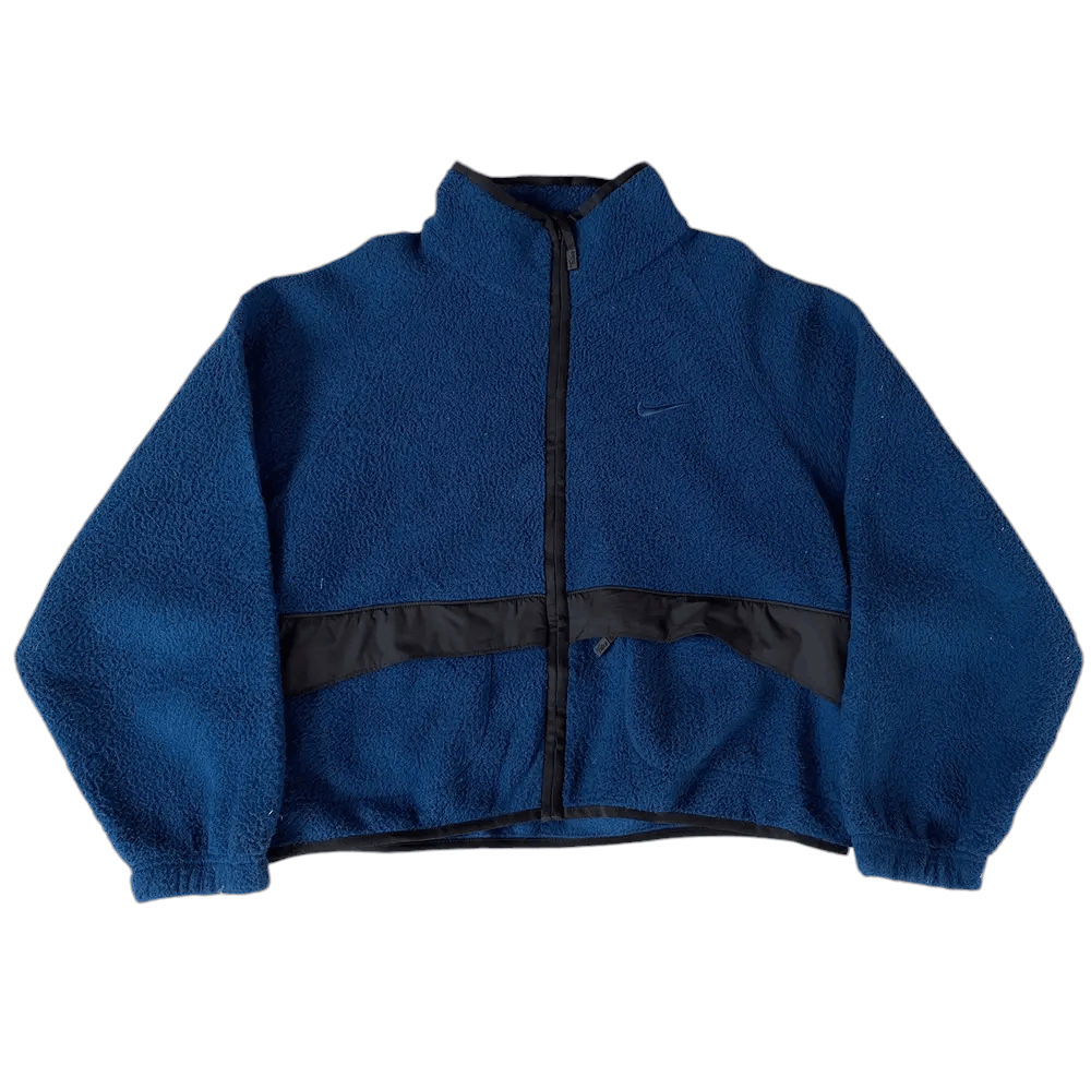 Nike × Vintage Vtg Nike Fleece Jacket Size L / US 10 / IT 46 - 1 Thumbnail