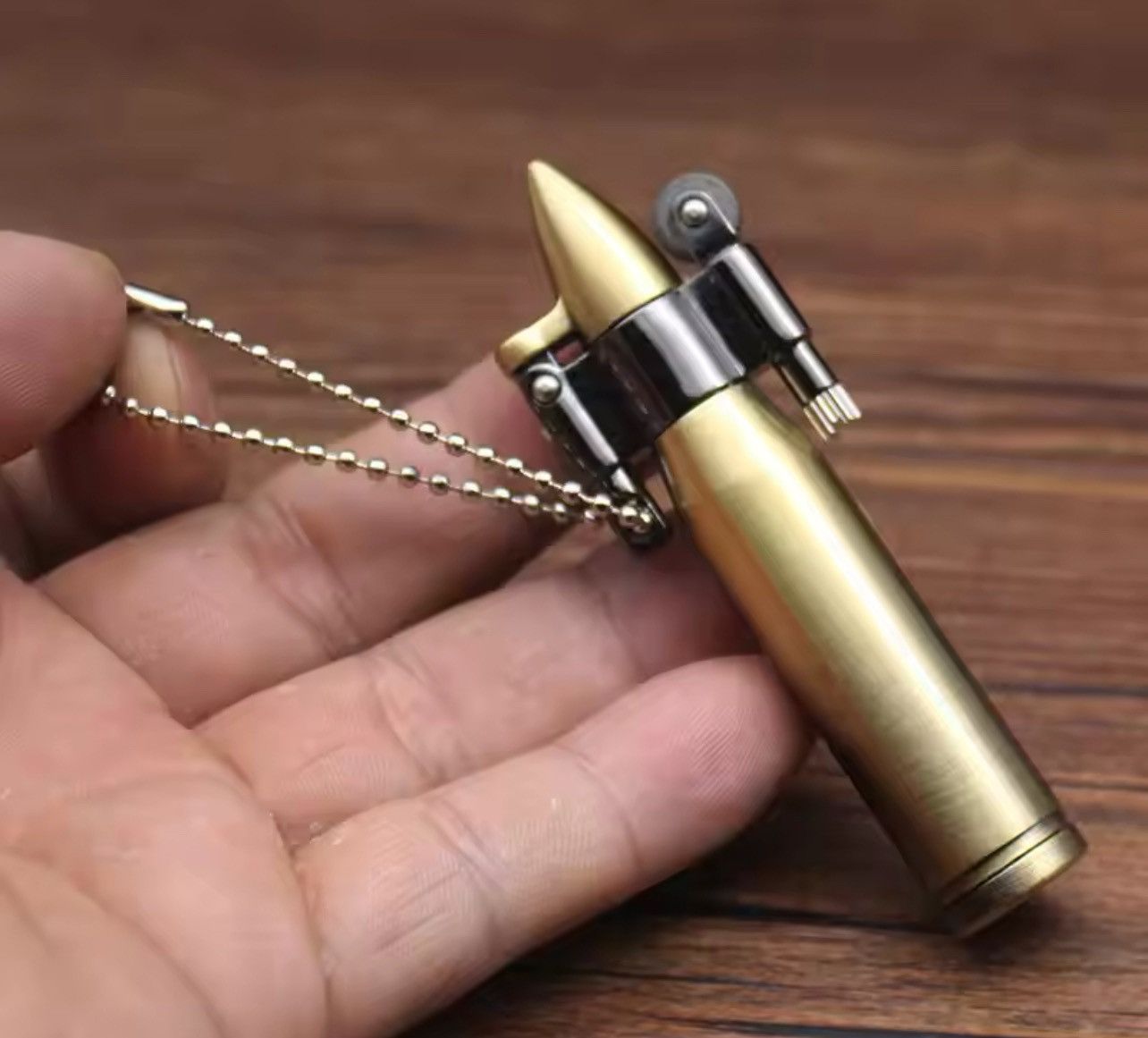 Vintage Brass Lighters With Bullet Fantastic Design Size ONE SIZE - 2 Thumbnail