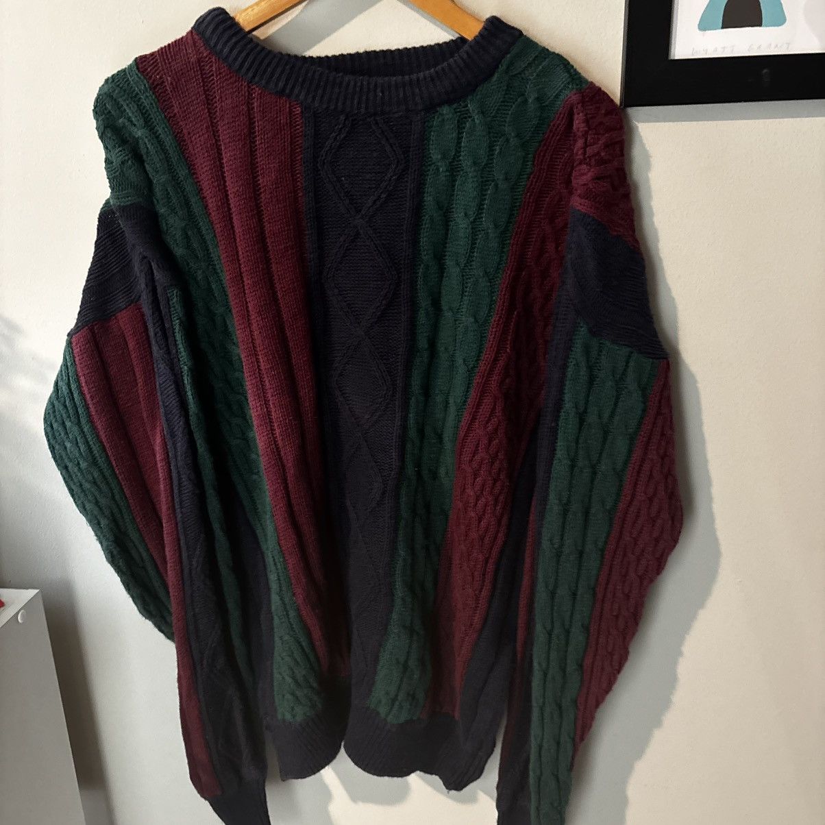 Fenton Fenzia 3D Knit Cotton Sweater Fisherman Grandpa Coogi Style Size US L / EU 52-54 / 3 - 1 Thumbnail