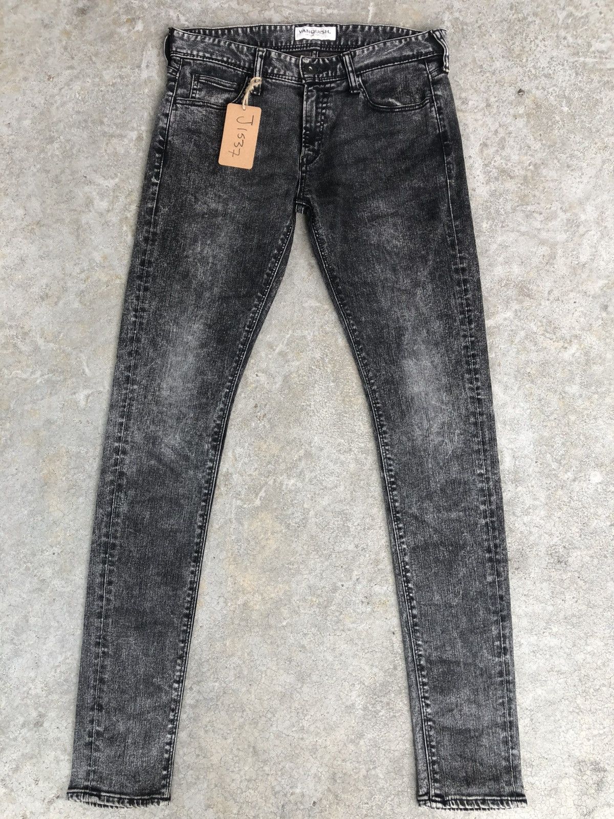 If Six Was Nine Japanese Vanquish Distressed Denim Skinny Jeans Size US 32 / EU 48 - 1 Thumbnail