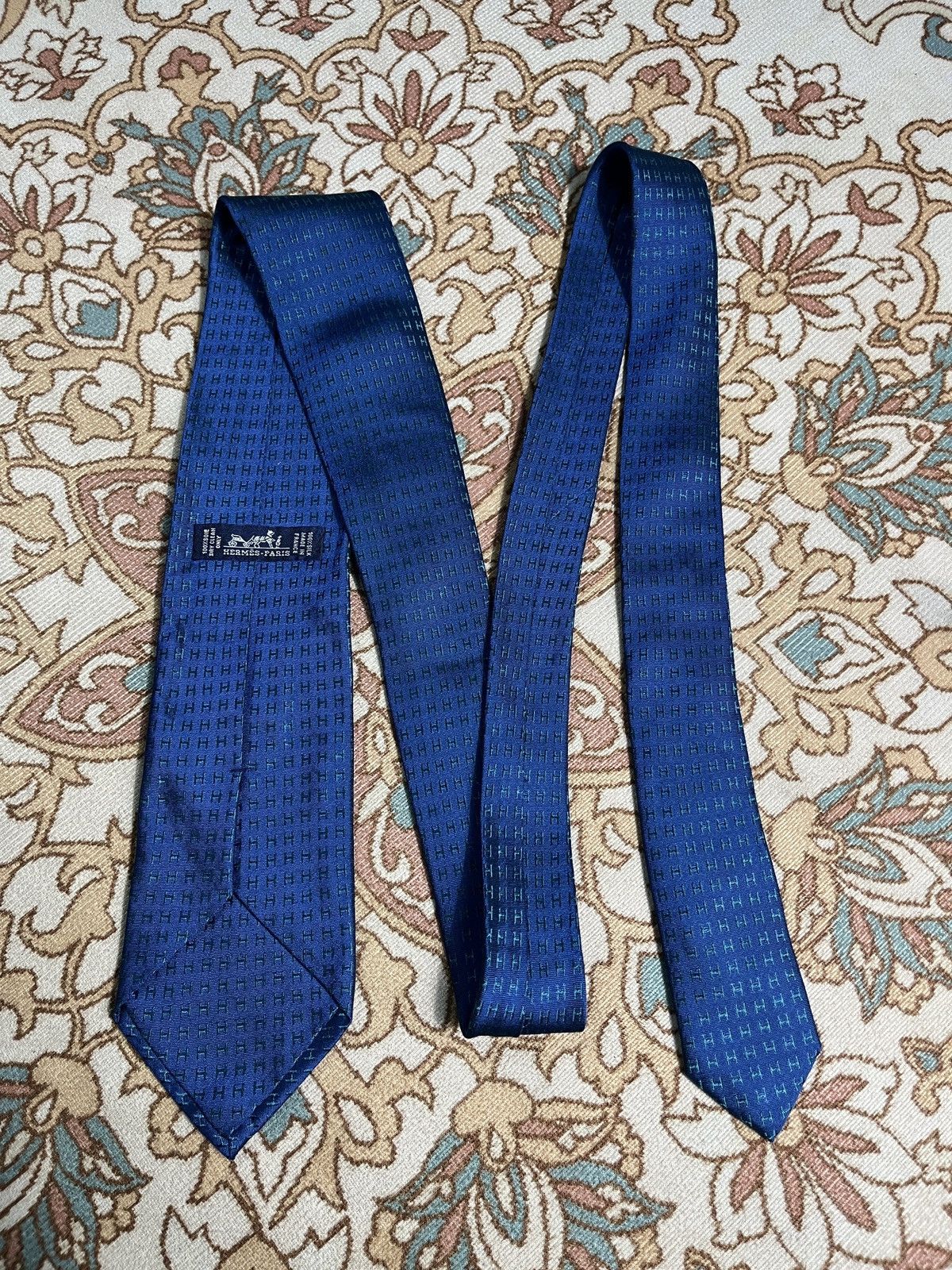 Issey Miyake Hermès Silk Tie Size ONE SIZE - 3 Thumbnail