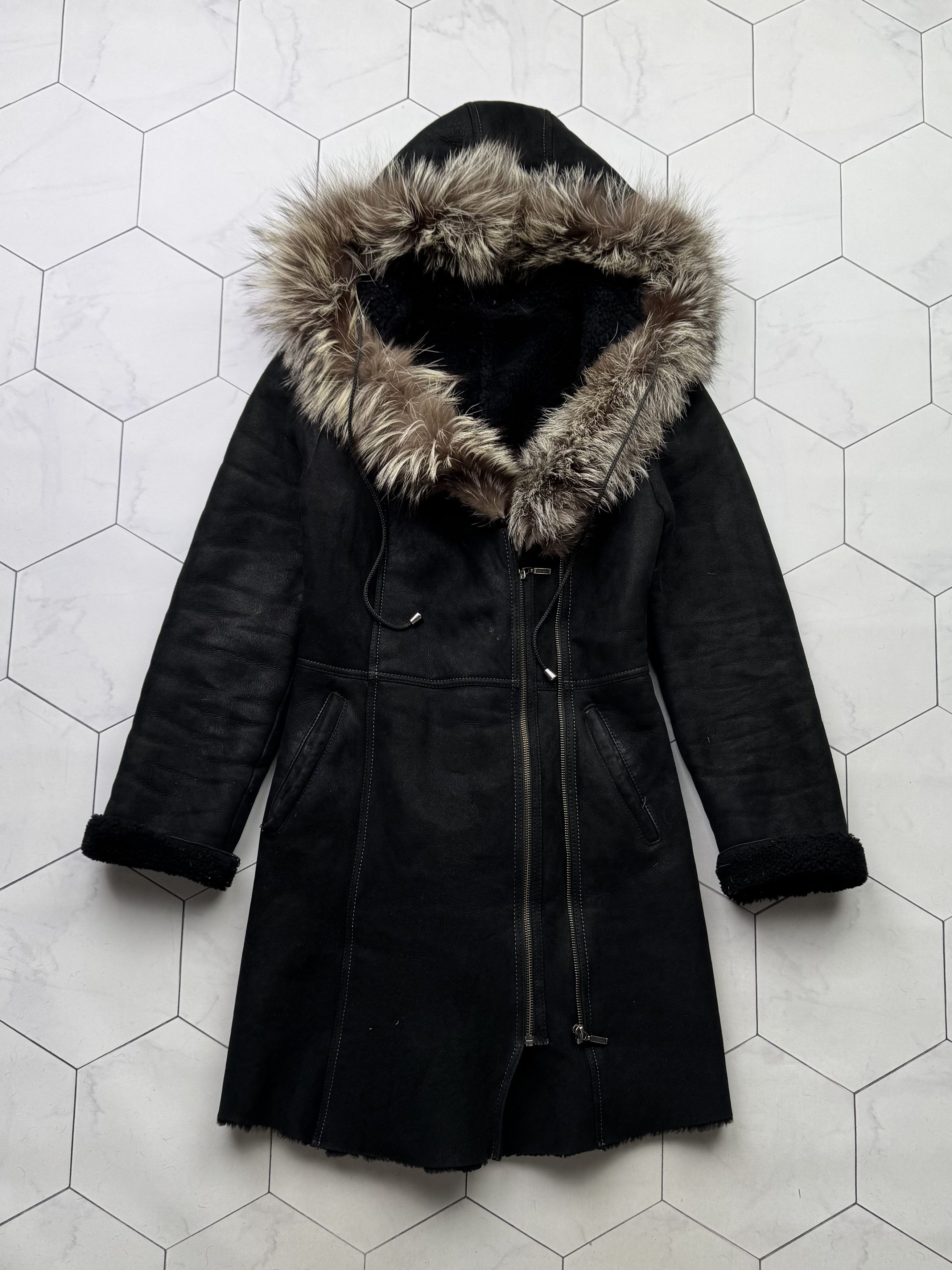 Japanese Brand Vintage Real Sheepskin Coat (B587)E2D15 Size M / US 6-8 / IT 42-44 - 1 Thumbnail