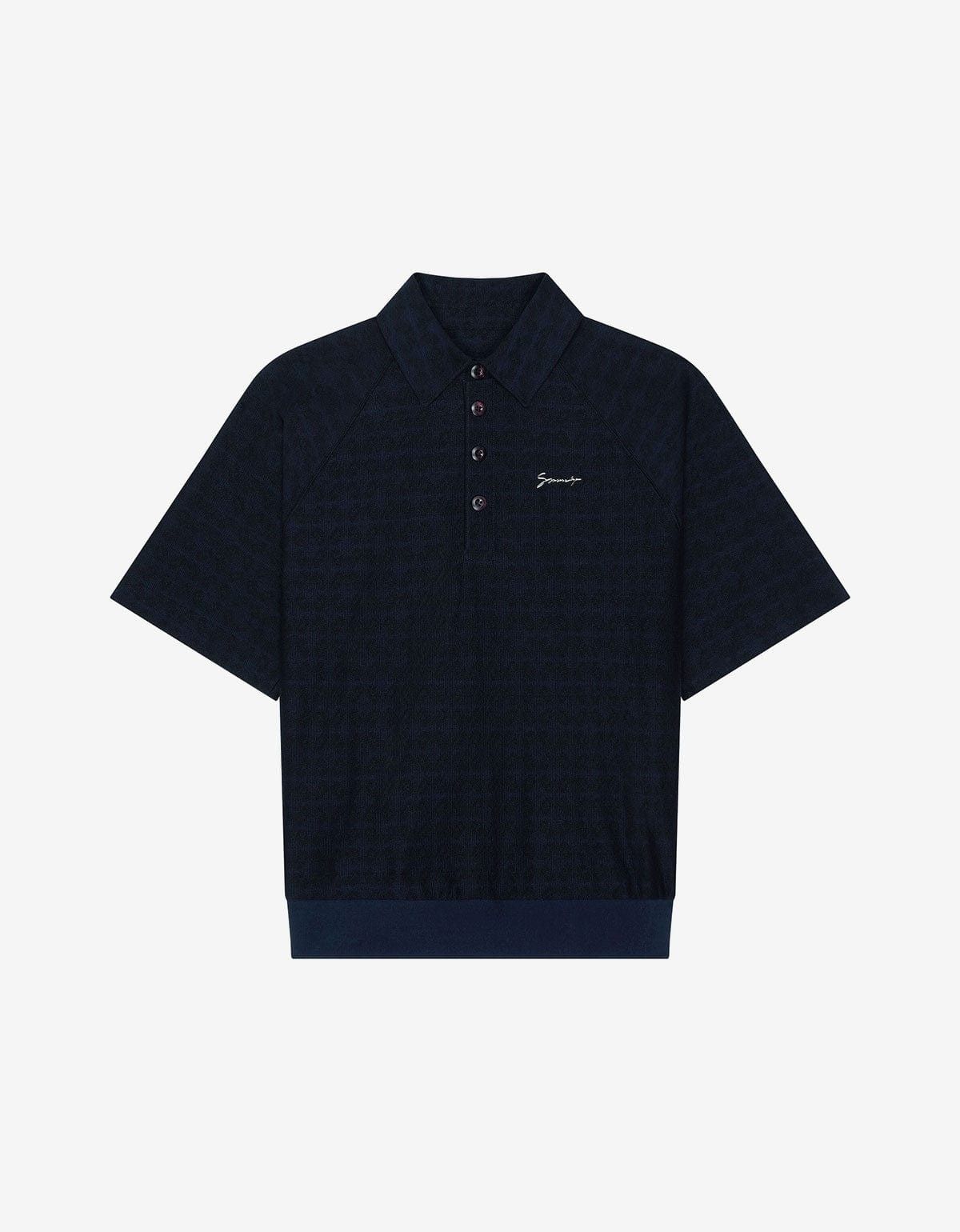 Givenchy Givenchy Blue Monogram 72 Jacquard Polo Shirt | Grailed