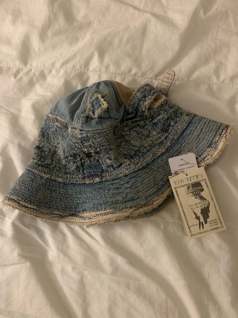 Kapital Kapital Old Man and Sea Denim bucket hat Size ONE SIZE - 3 Thumbnail