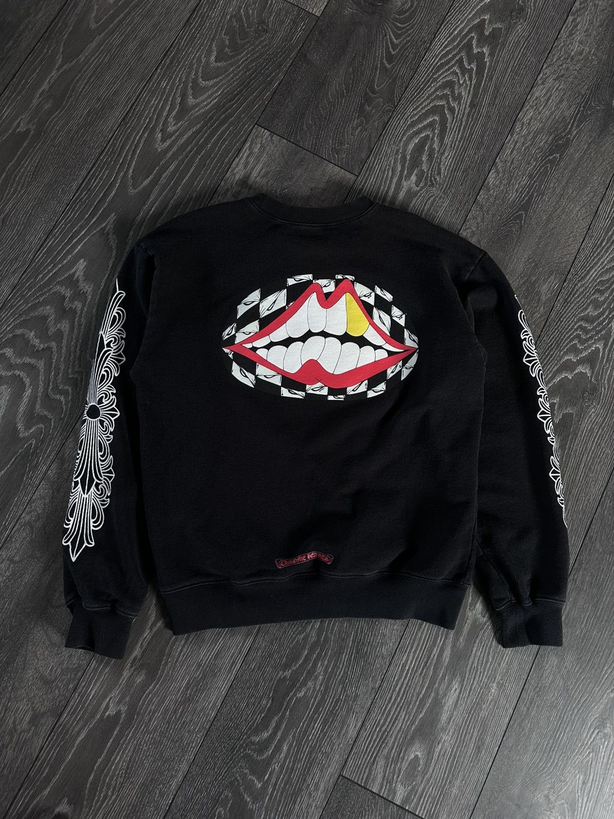 Pre-owned Chrome Hearts Matty Boy Chomper Sweatshirt Crewneck Black