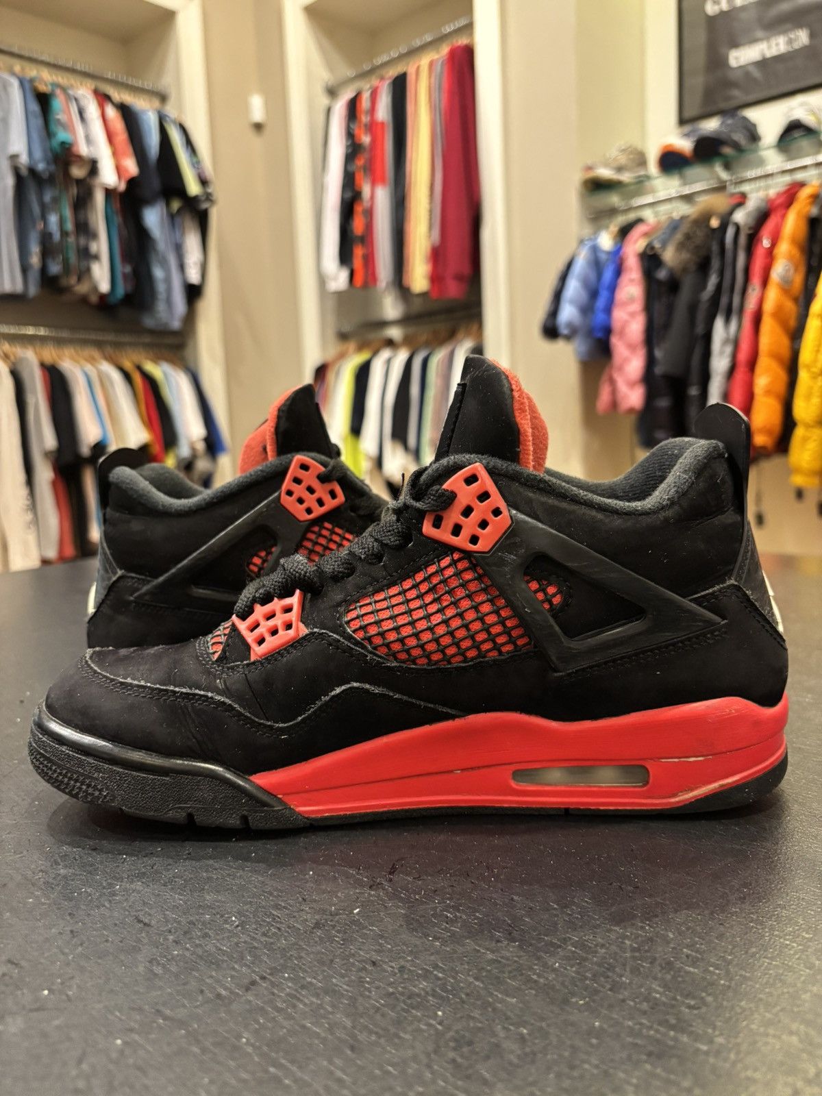 Jordan Brand Jordan 4 Retro ‘Red Thunder’ Size US 8.5 / EU 41-42 - 3 Thumbnail