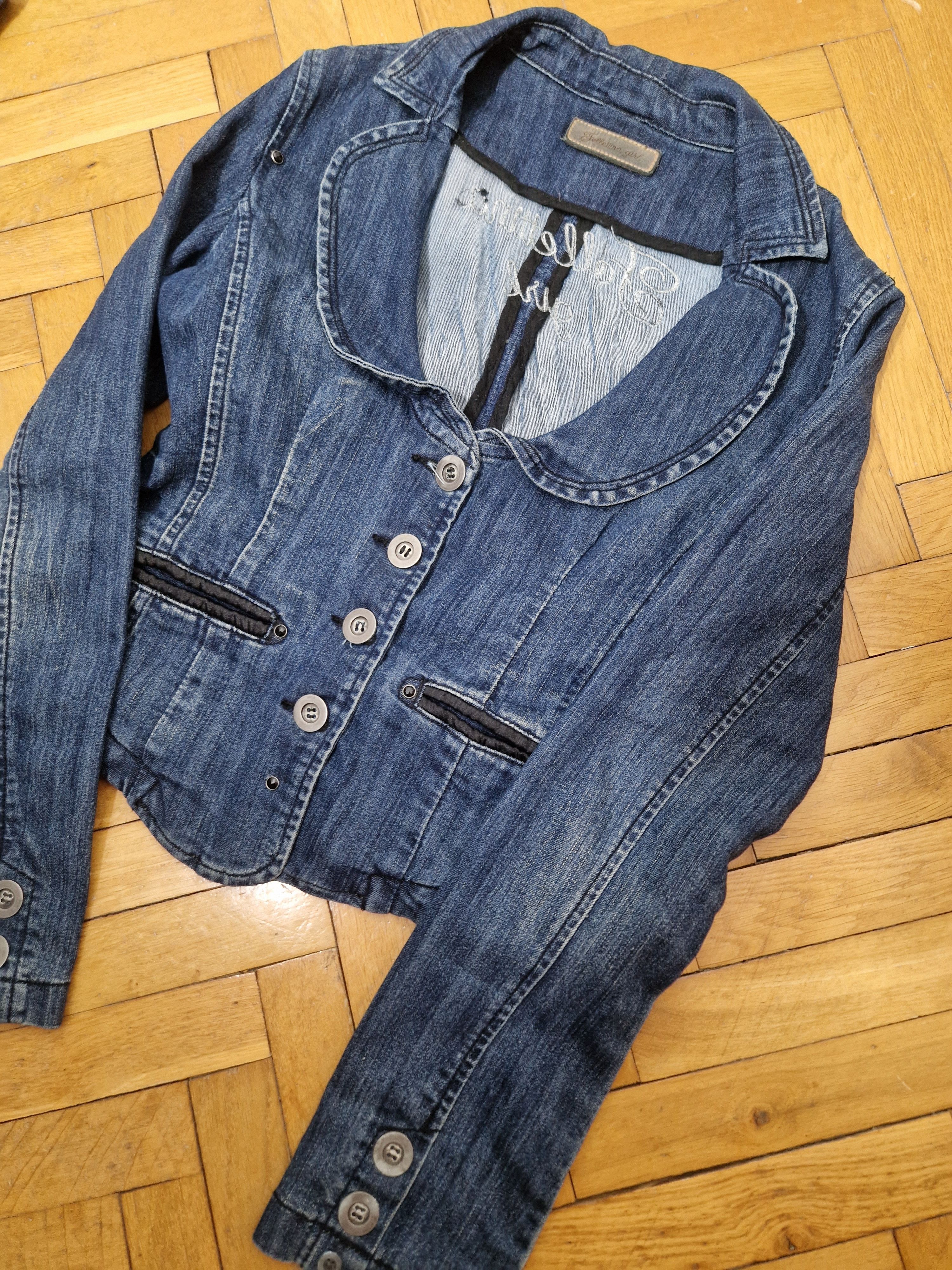 Vintage vintage denim jacket blazer Size S / US 4 / IT 40 - 9 Thumbnail