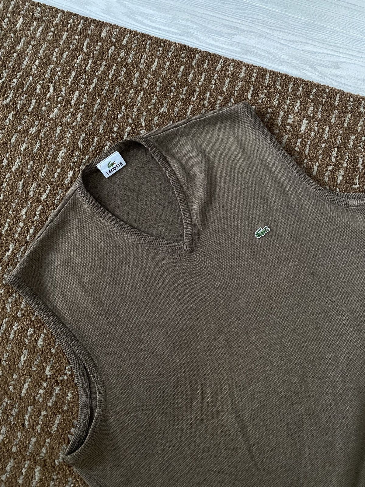 Lacoste Vintage Lacoste Wool Vest Size US XL / EU 56 / 4 - 2 Thumbnail
