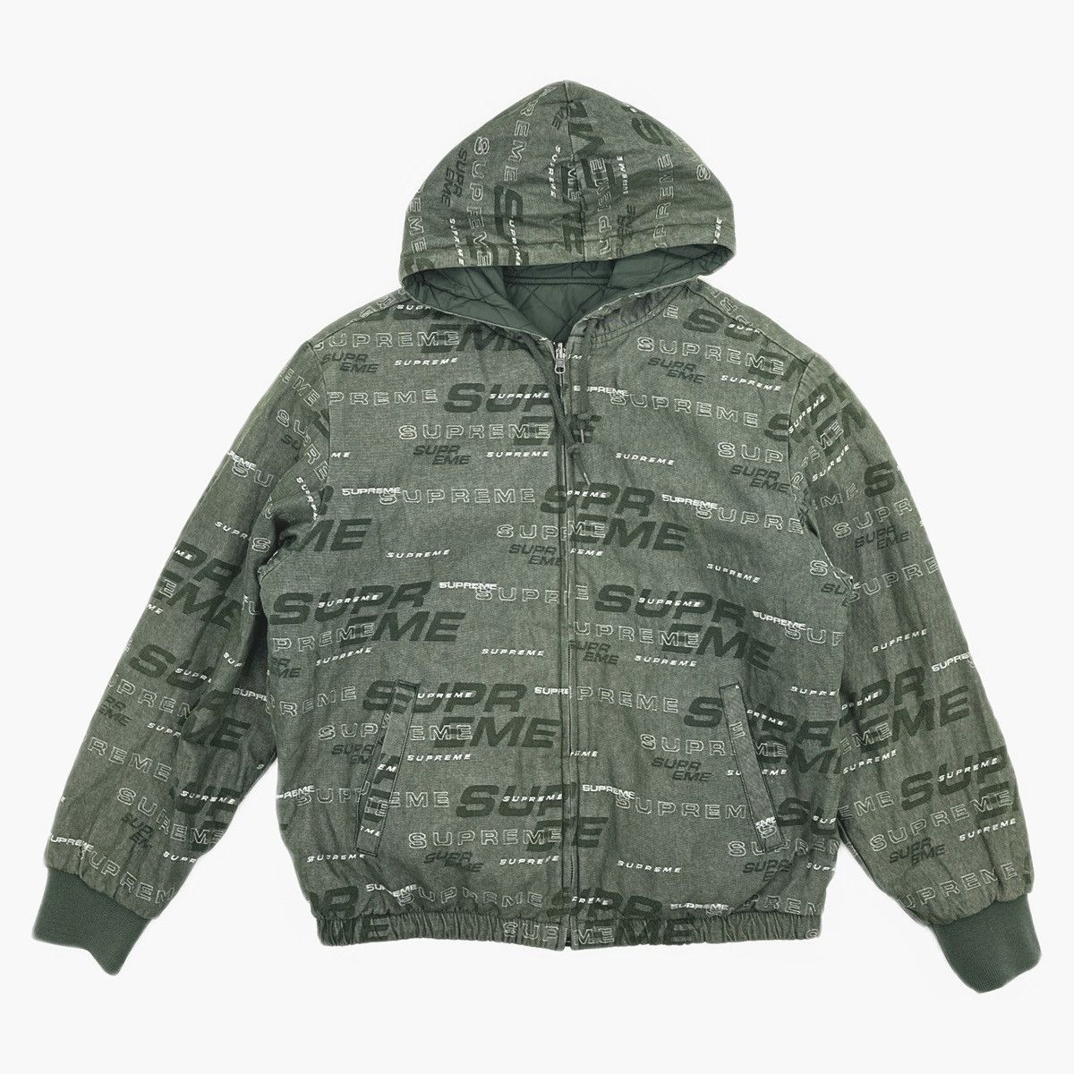 Supreme Supreme FW19 Reversible Dimensions Logo Denim Work Jacket Size US L / EU 52-54 / 3 - 1 Thumbnail