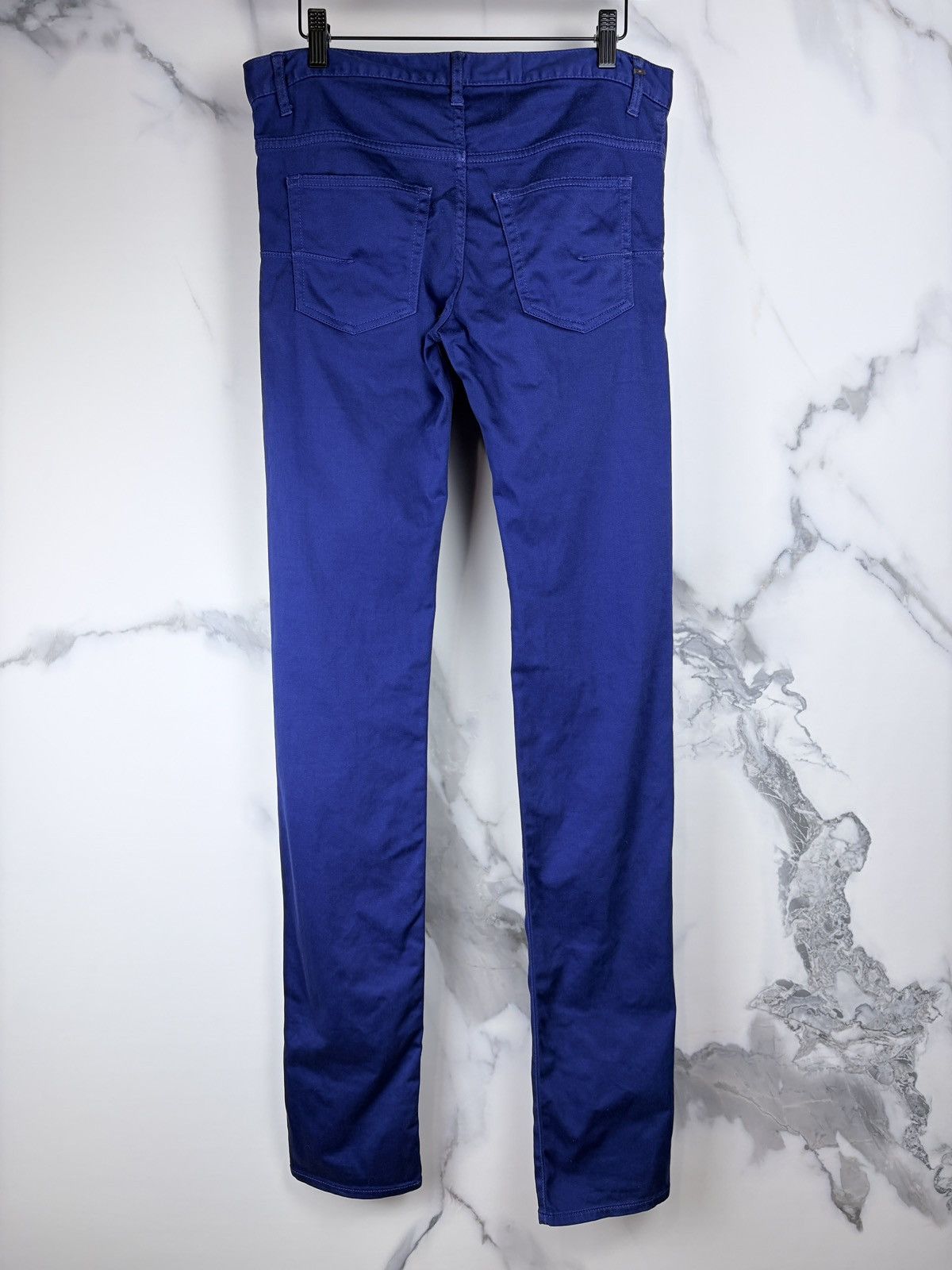 Dior SS09 Dior Homme Planisphere Blue Stretch Cotton Jeans Size US 30 / EU 46 - 3 Thumbnail
