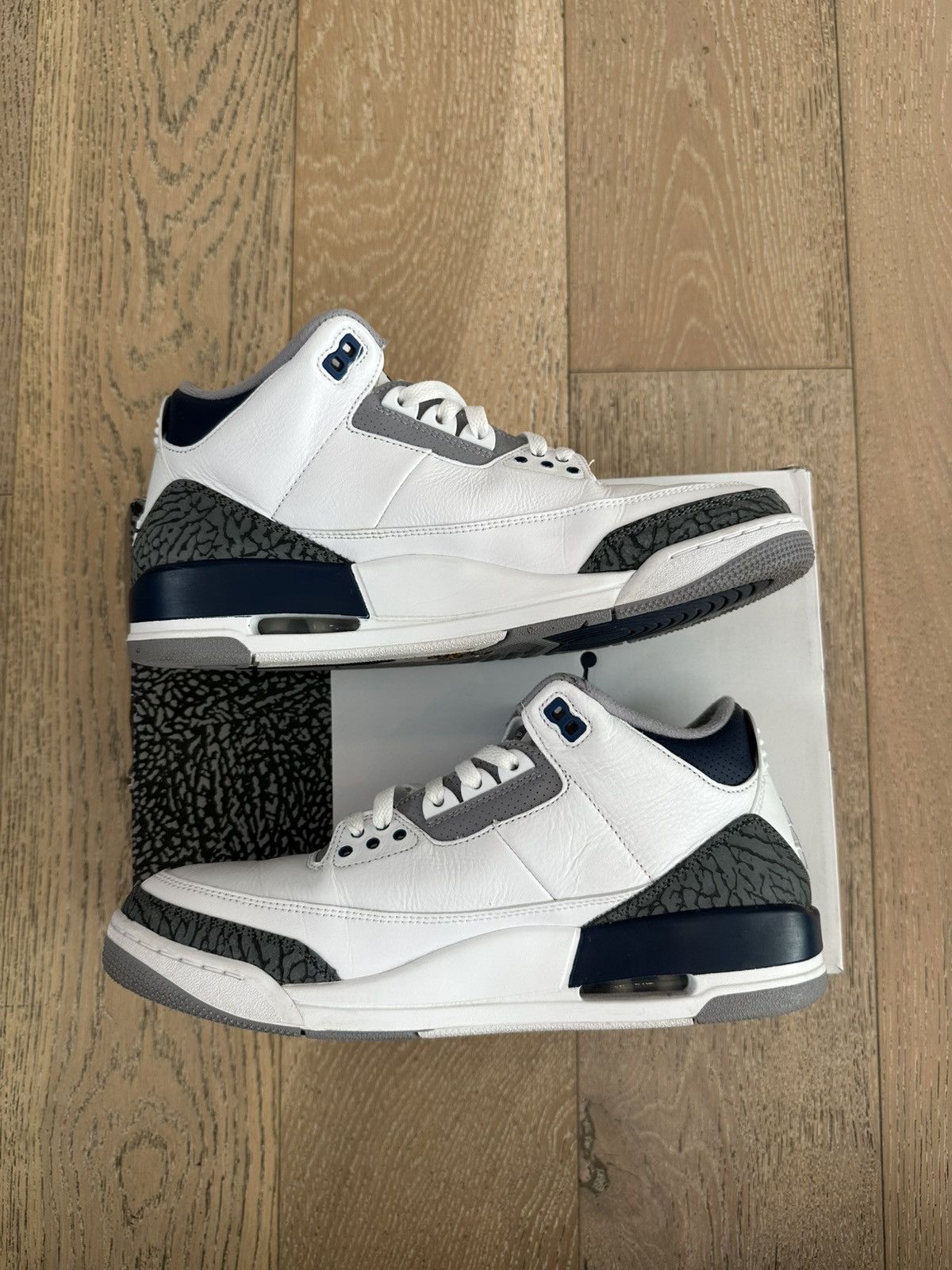 Jordan Brand Jordan 3 Retro Midnight Navy Size US 10 / EU 43 - 5 Thumbnail