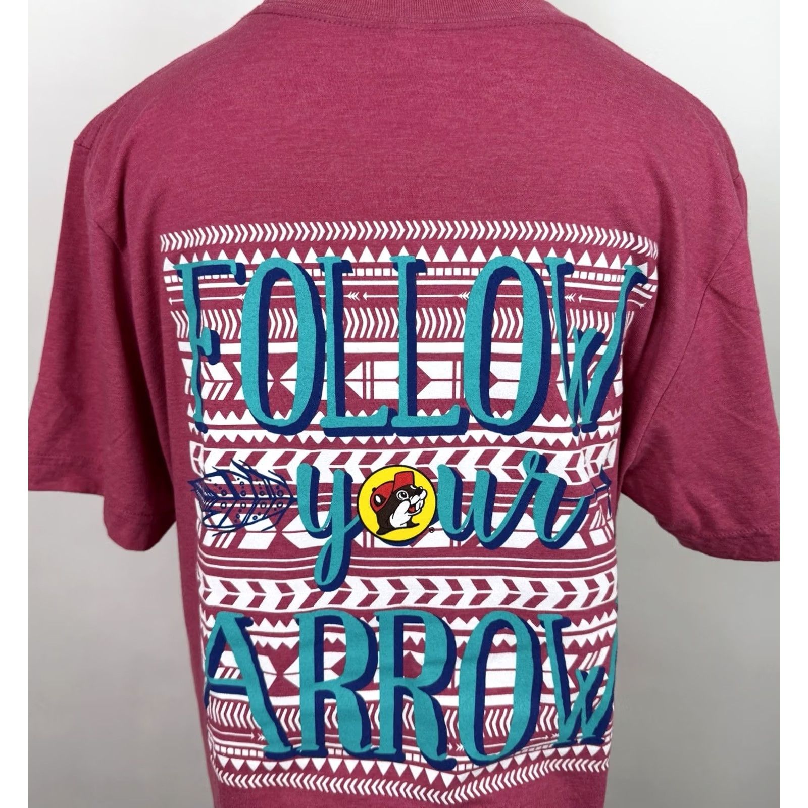 Vintage Bucees Shirt Unisex Large Rose Pink Bucees T-shirt Texas Souvenir Beaver Arrow Size L / US 10 / IT 46 - 6 Thumbnail