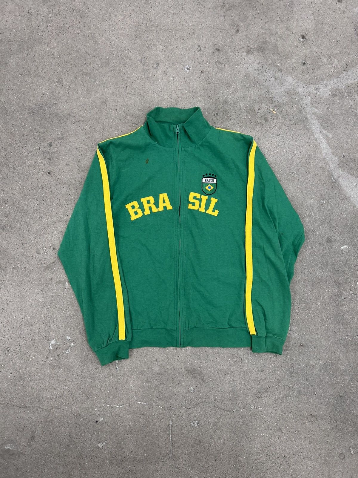 Japanese Brand × Vintage Y2K Brasil Spell Out Track Jacket Size US M / EU 48-50 / 2 - 1 Thumbnail