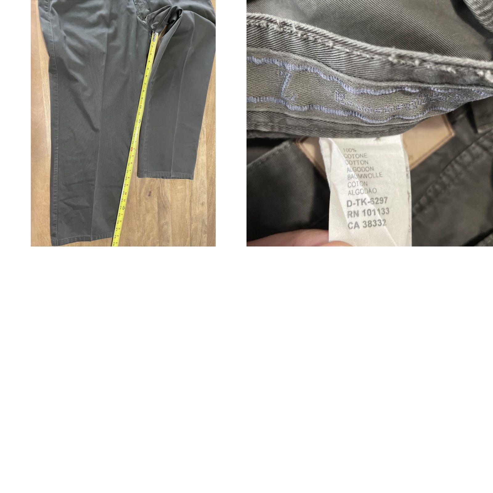 Ermenegildo Zegna Ermenegildo Zegna Chino Pants Men 37x28 Dark Green Straight Leg Flat Front Italy Chino Pants Men 37 Green Straight Front 5-Pocket Baggy? Size US 37 - 8 Thumbnail