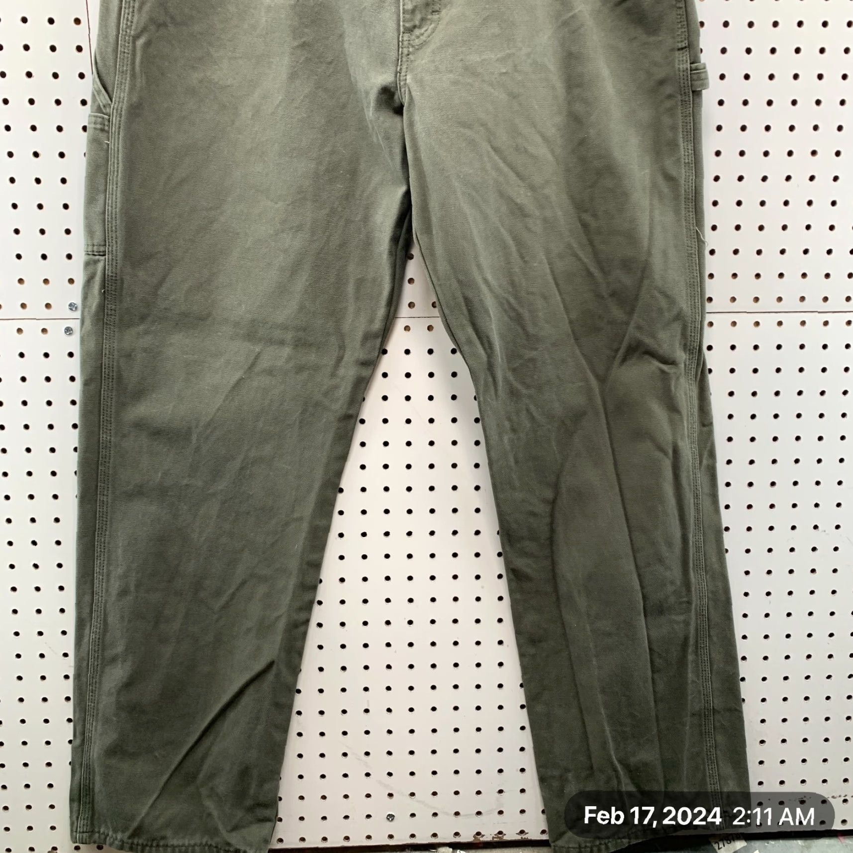 Dickies VINTAGE Dickies Carpenter Canvas Pants Mens FITS Size 38x32.5 Olive Green Size US 38 / EU 54 - 4 Thumbnail