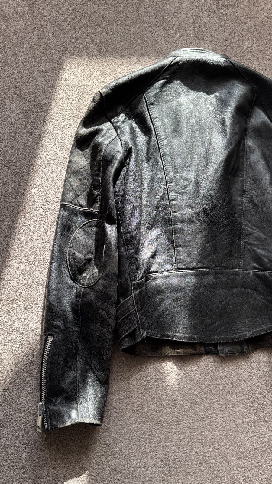 Genuine Leather Y2K Vintage Moto Biker Leather Jacket Gucci Grunge Punk Vibe Size US M / EU 48-50 / 2 - 10 Thumbnail