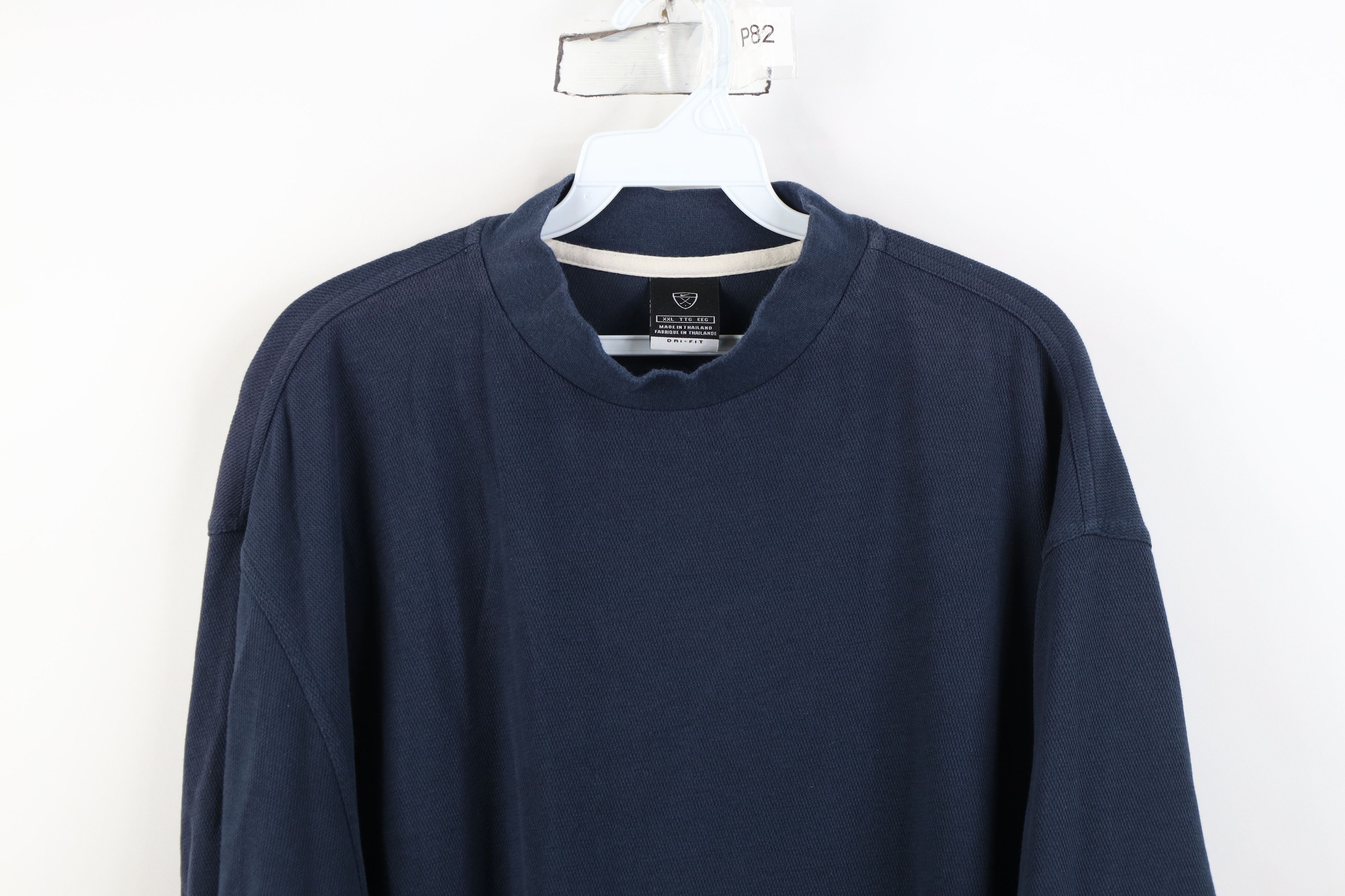 Nike Vintage Nike Golf Mini Swoosh Mock Neck Short Sleeve T-Shirt Size US XXL / EU 58 / 5 - 2 Thumbnail
