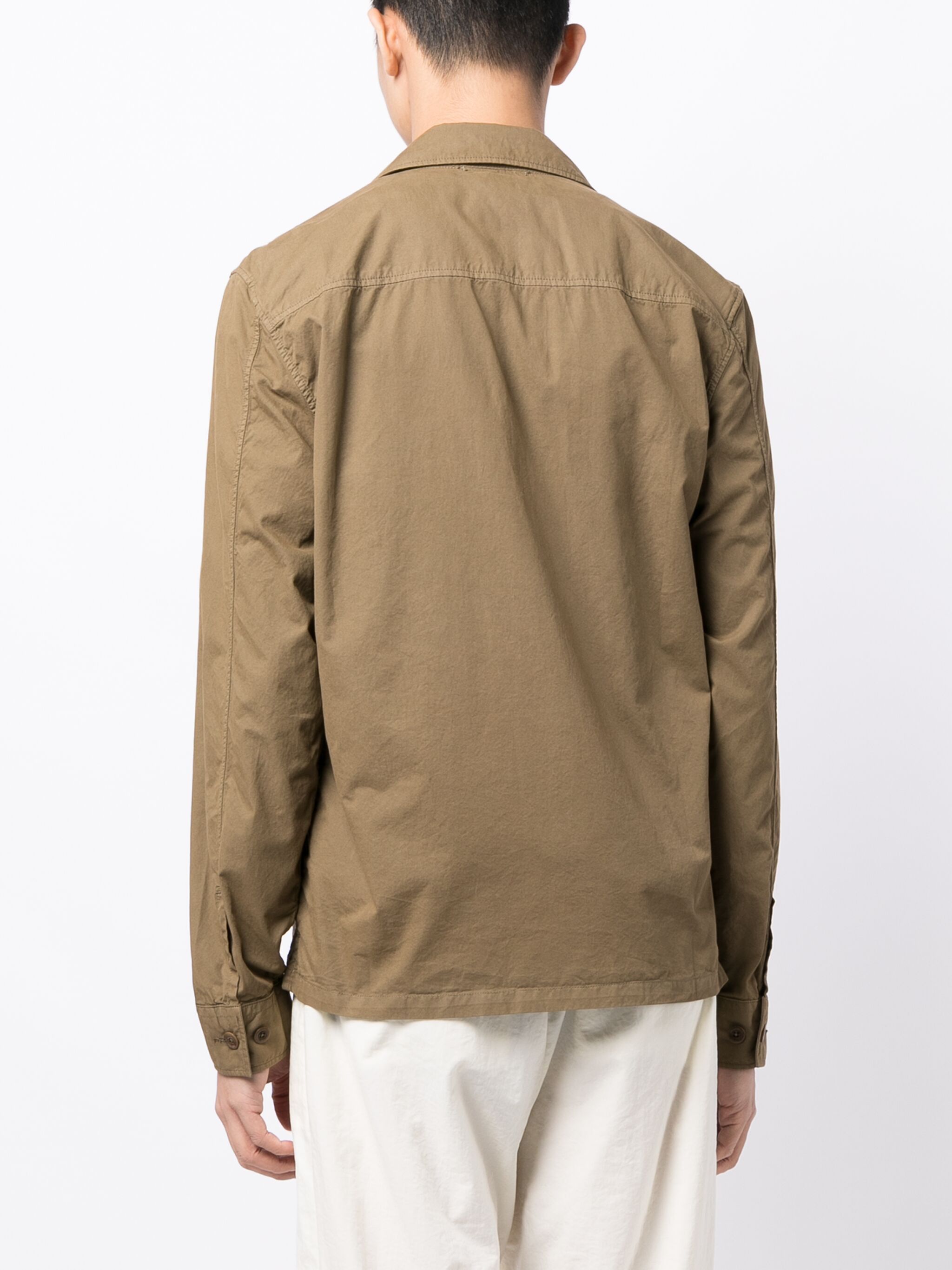 C.P. Company o1y1224 Solid Color Shirt in Khaki Size US XL / EU 56 / 4 - 4 Thumbnail