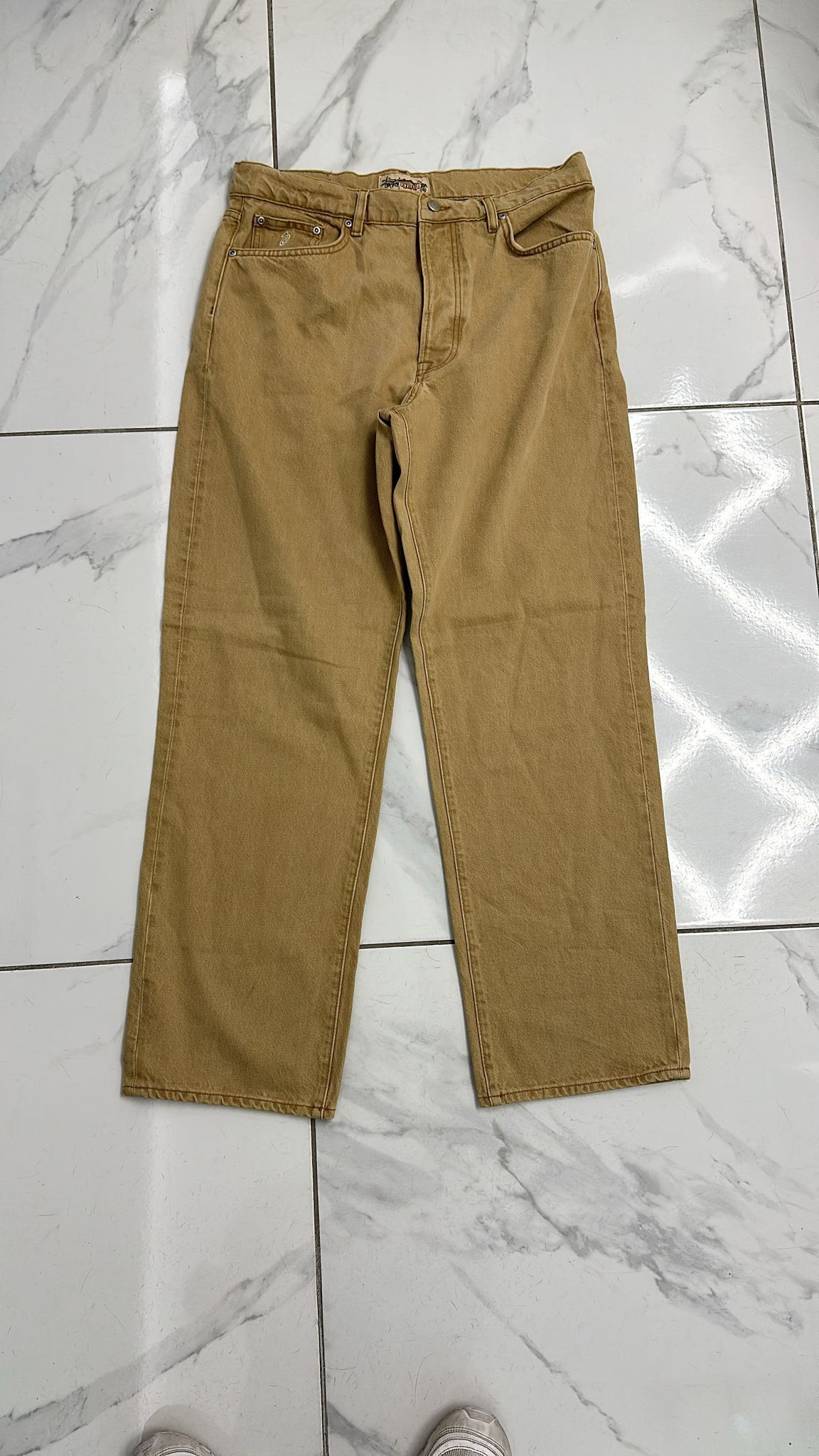 Stussy × Vintage Stüssy Classic Jean Sand Size 34 Size US 34 / EU 50 - 1 Thumbnail
