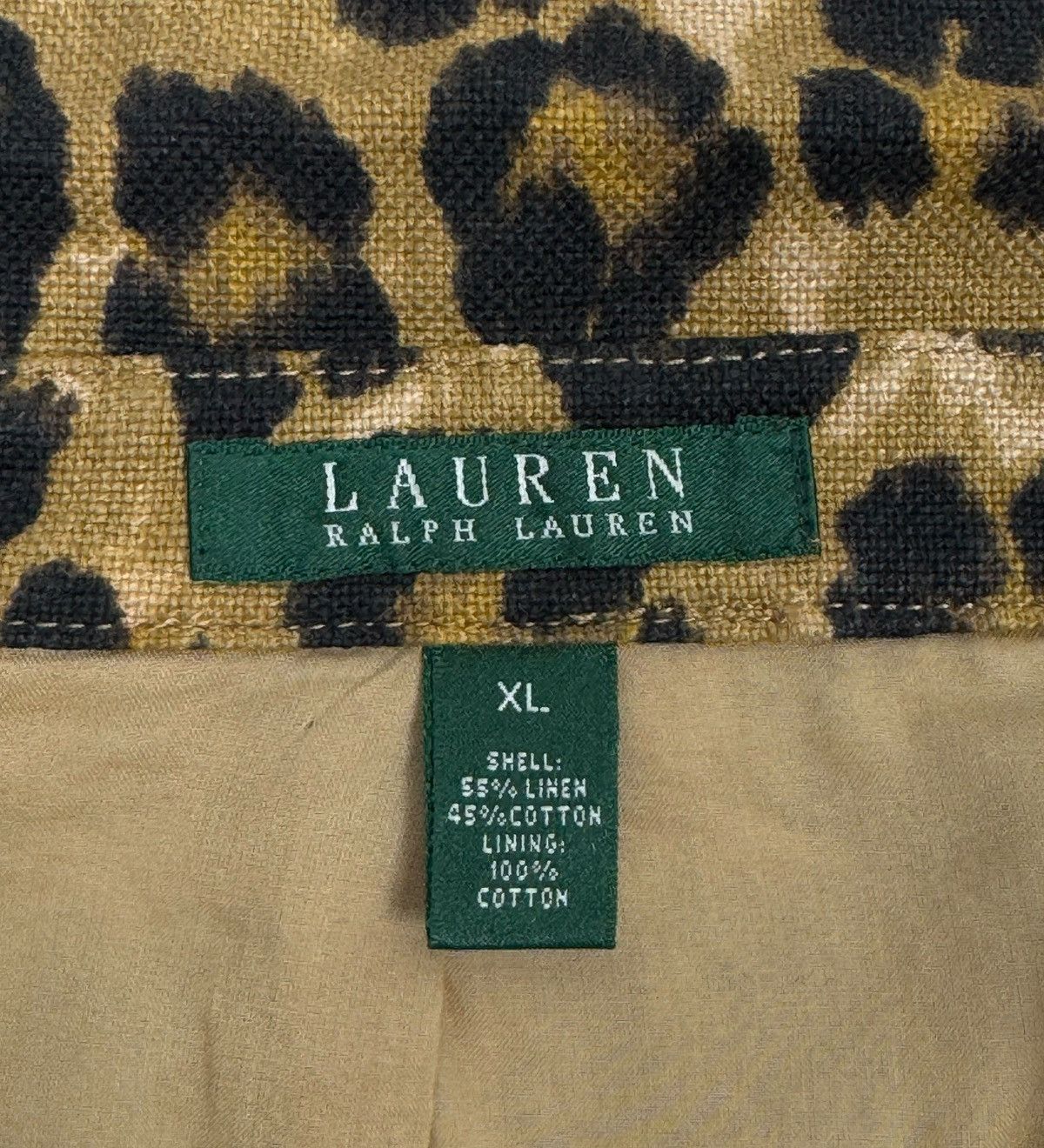 Lauren Ralph Lauren × Ralph Lauren Lauren Ralph Lauren Linen-Cotton Printed Jacket Belted Leo Size XL / US 12-14 / IT 48-50 - 15 Thumbnail