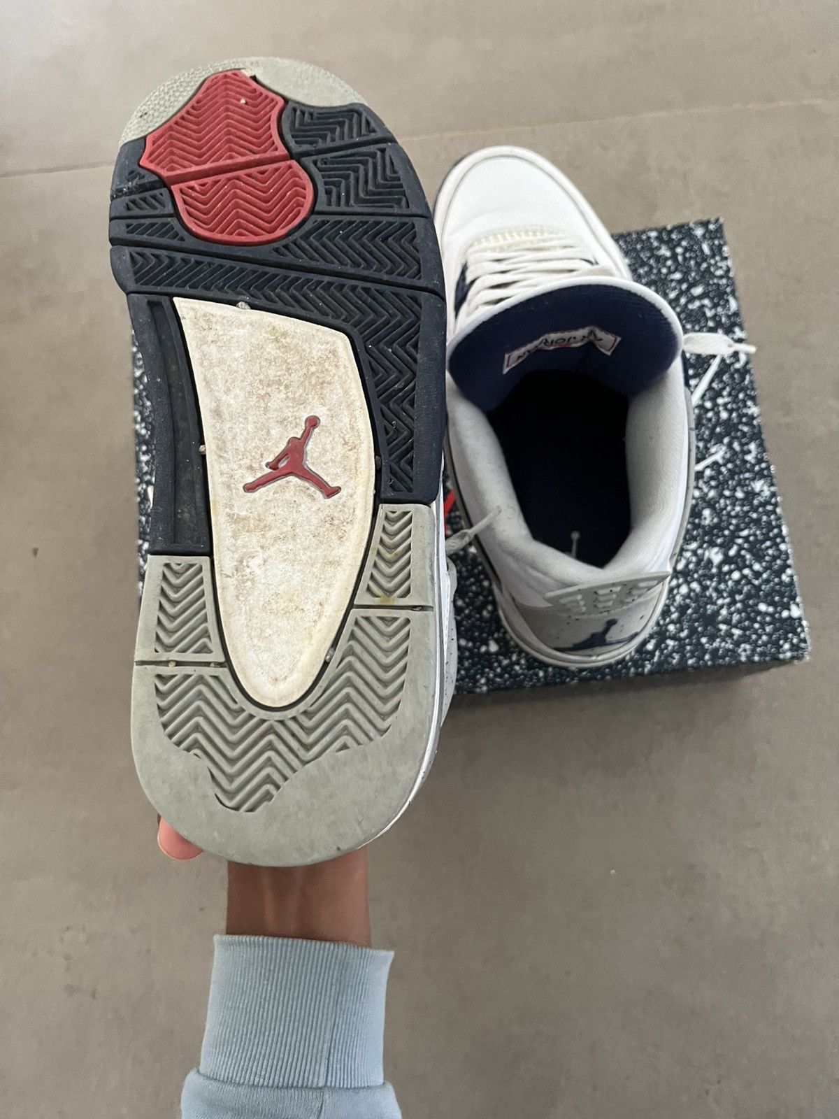 Jordan Brand Jordan 4 midnight navy Size US 9.5 / EU 42-43 - 3 Thumbnail