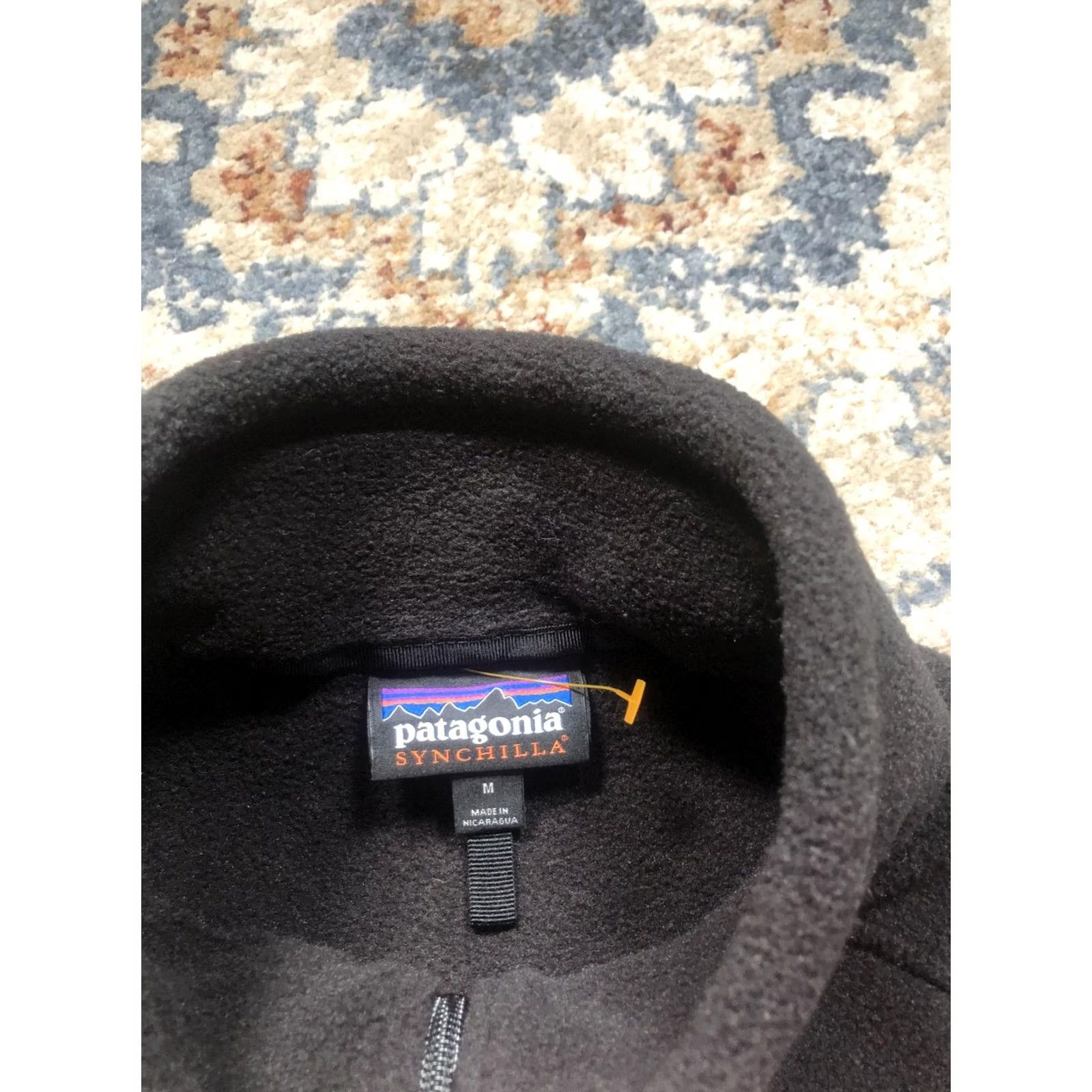 Patagonia Patagonia Synchilla Fleece Pullover Jacket Womens Medium Black 1/4 Zip Pockets Raglan Sleeves Front Logo Size M / US 6-8 / IT 42-44 - 7 Thumbnail