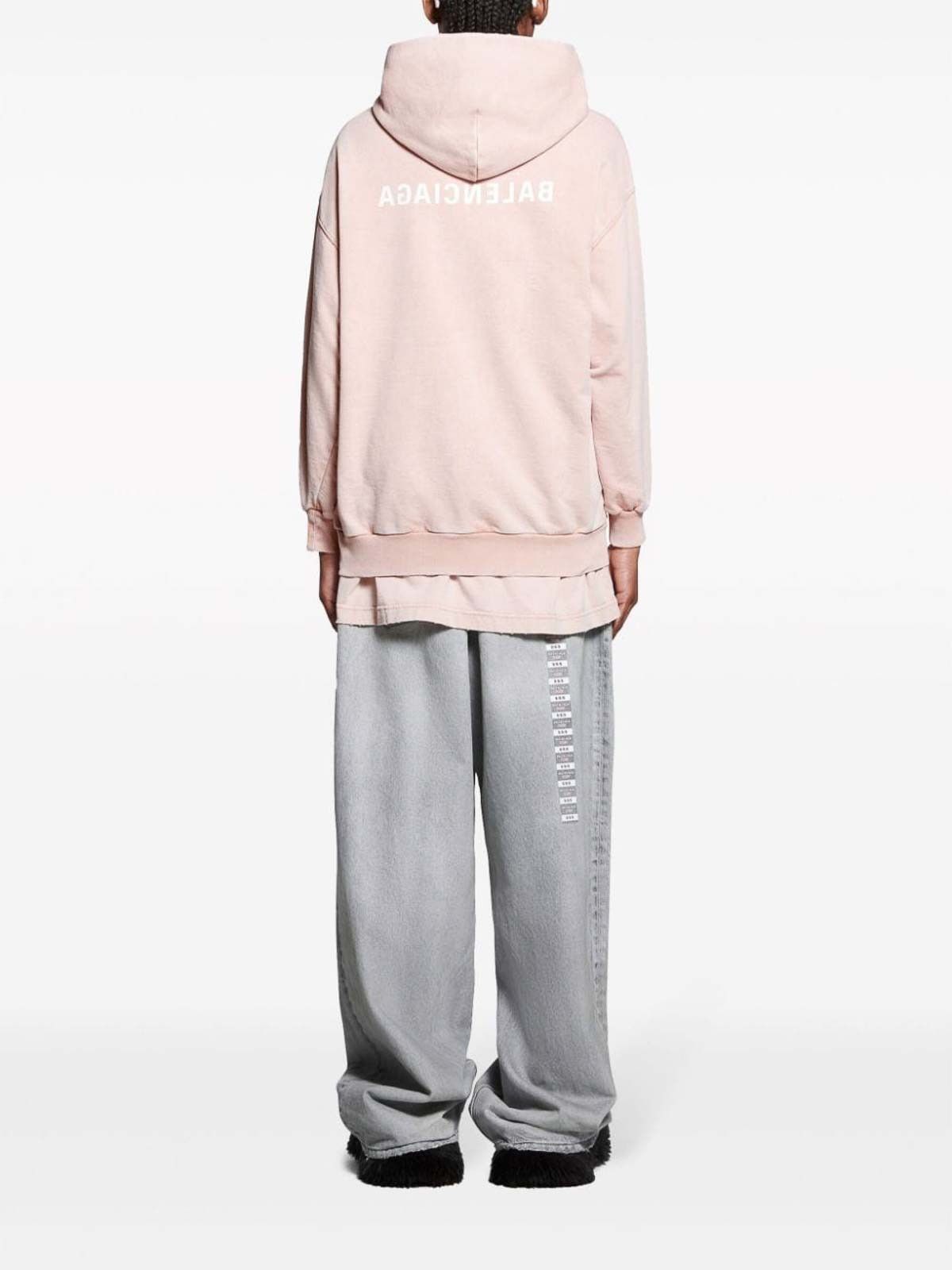 Balenciaga o1s1rm1125 Mirror Balenciaga Zip-Up Hoodie Small Fit Pink Size S / US 4 / IT 40 - 4 Thumbnail