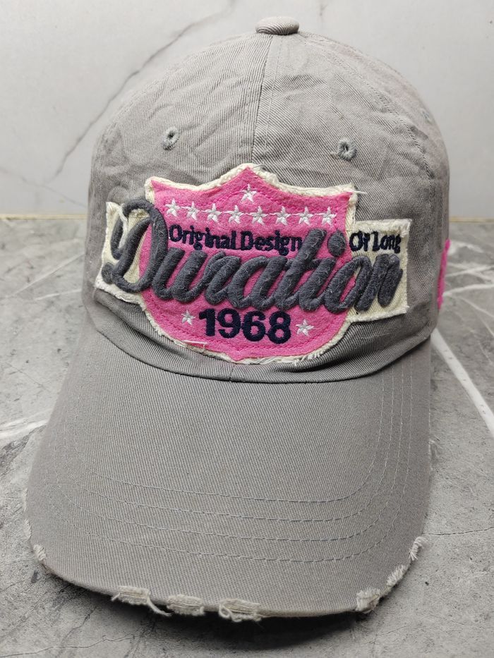 Japanese Brand Vintage Duration 1968 DIstressed Style Cap Hat Size ONE SIZE - 1 Thumbnail