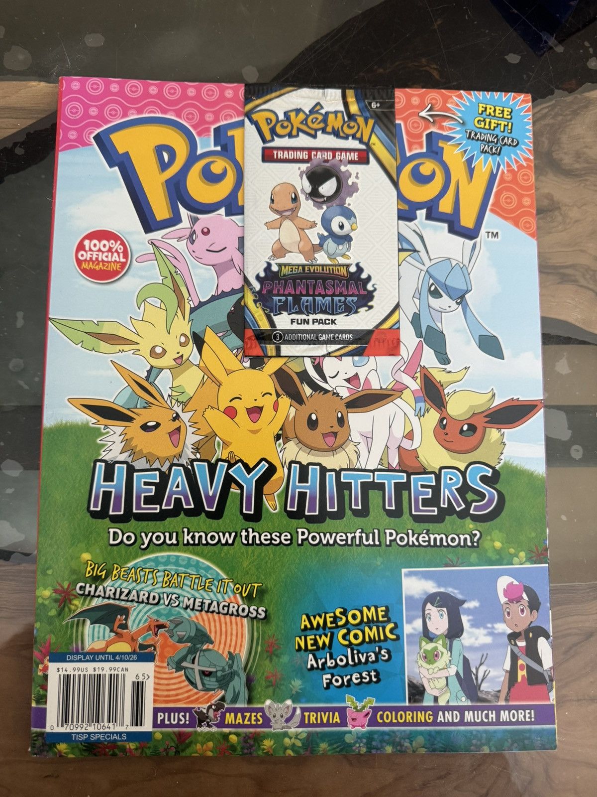 Pokemon HEAVY HITTERS Pokémon Phantasmal Flames Promo Pack+Magazine Size ONE SIZE - 1 Thumbnail