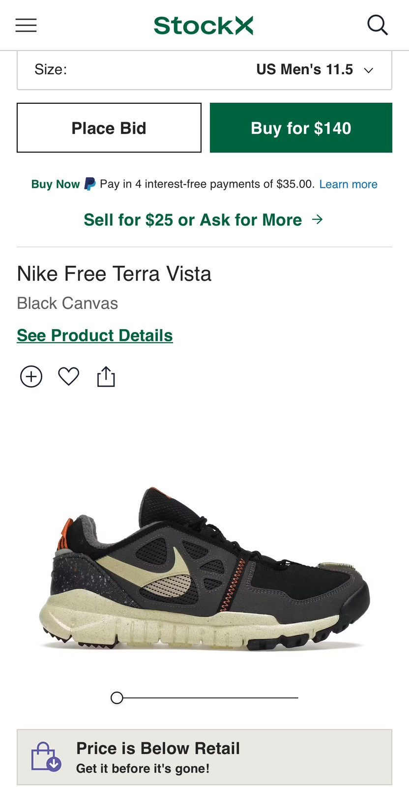 Nike Nike Free Terra Vista Size US 11.5 / EU 44-45 - 10 Thumbnail