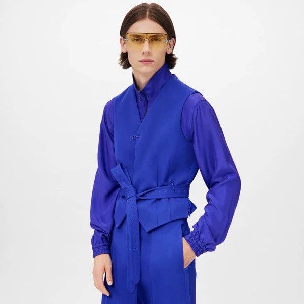 Louis Vuitton Louis Vuitton Blue Vest Size US M / EU 48-50 / 2 - 6 Thumbnail