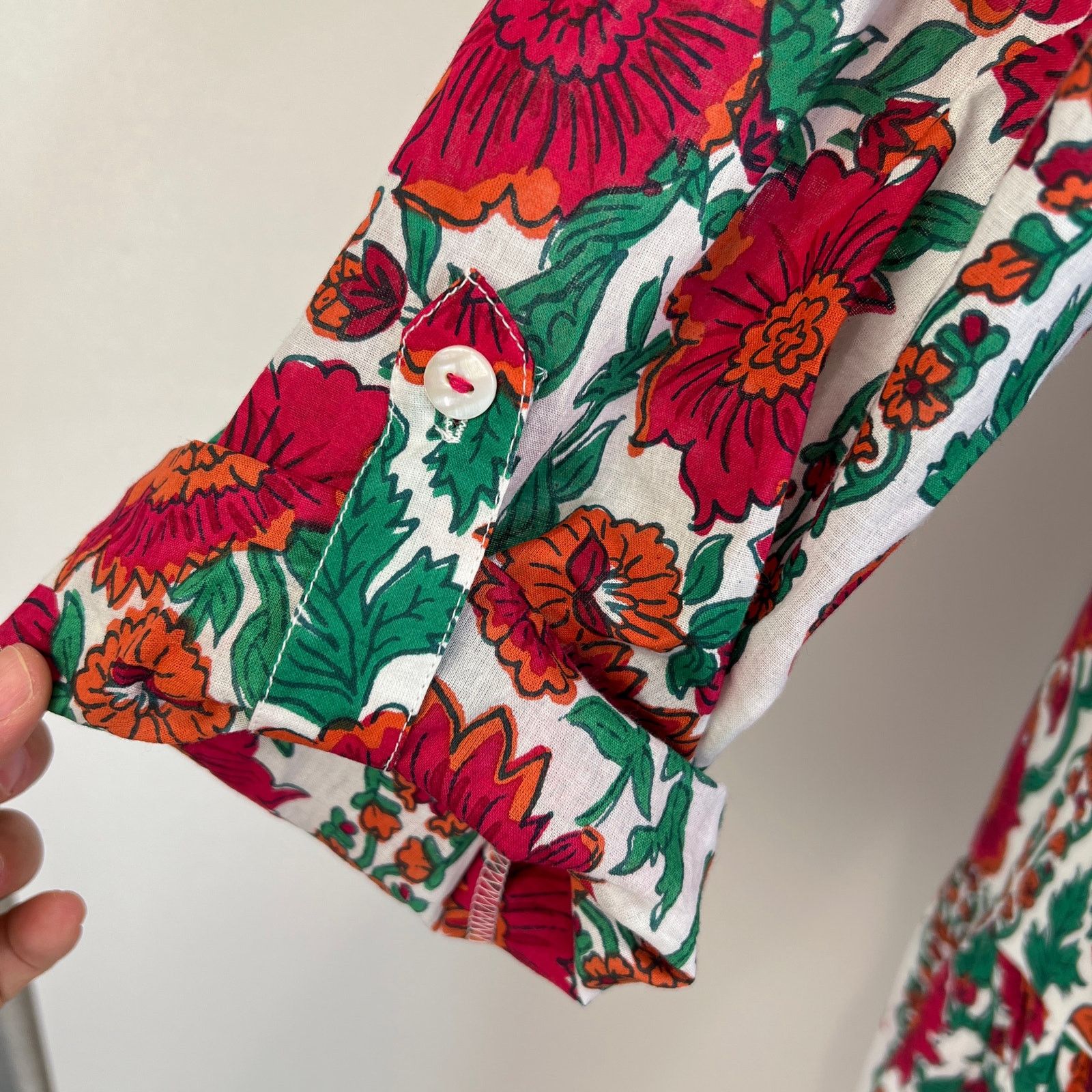 Other Ro's Garden Deauville Mini Dress Red Floral Size M / US 6-8 / IT 42-44 - 6 Thumbnail