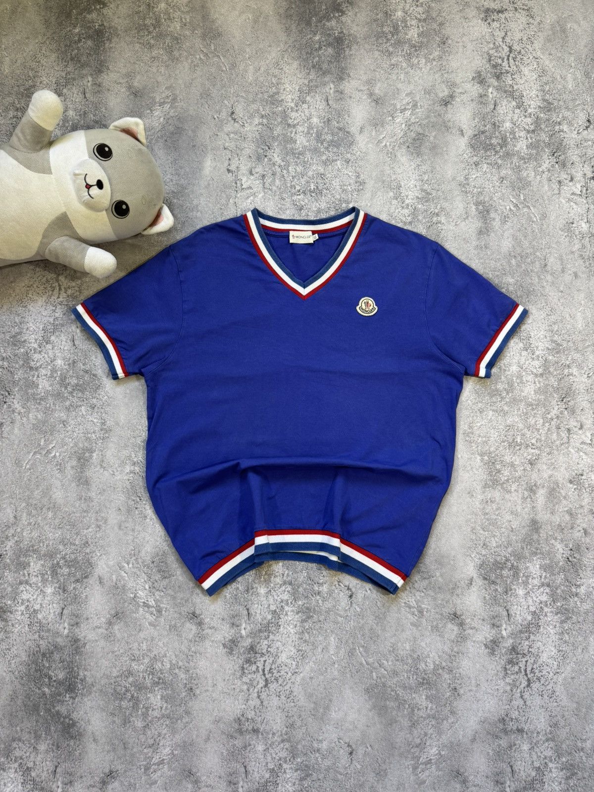 Moncler MONCLER V neck tshirt Size US M / EU 48-50 / 2 - 1 Thumbnail