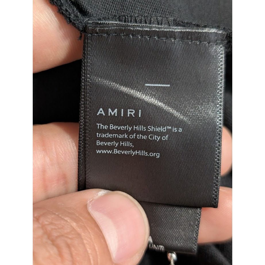 Amiri o1rshd1 Q:3 / Amiri XO Beverly Hills Tee in Black / Rainbow Size US M / EU 48-50 / 2 - 11 Thumbnail