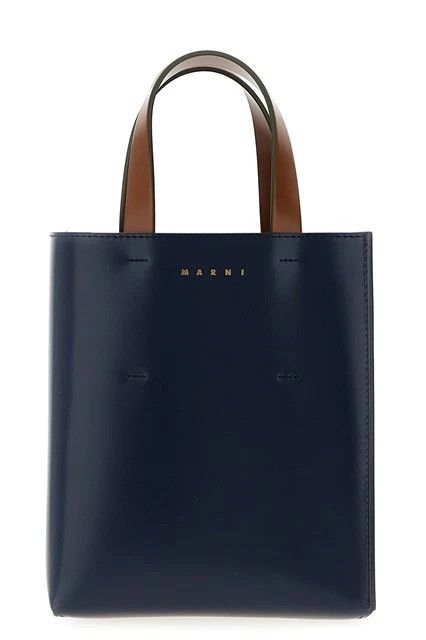Marni MARNI Museo Mini Blue/Gray Top Handle Bag New & Authentic Size ONE SIZE - 1 Thumbnail