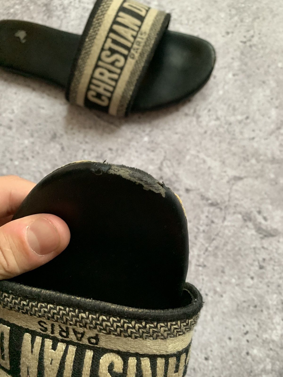 Dior 🔥CHRISTIAN DIOR DWAY SLIDE SANDALS Size US 10 / IT 40 - 10 Thumbnail