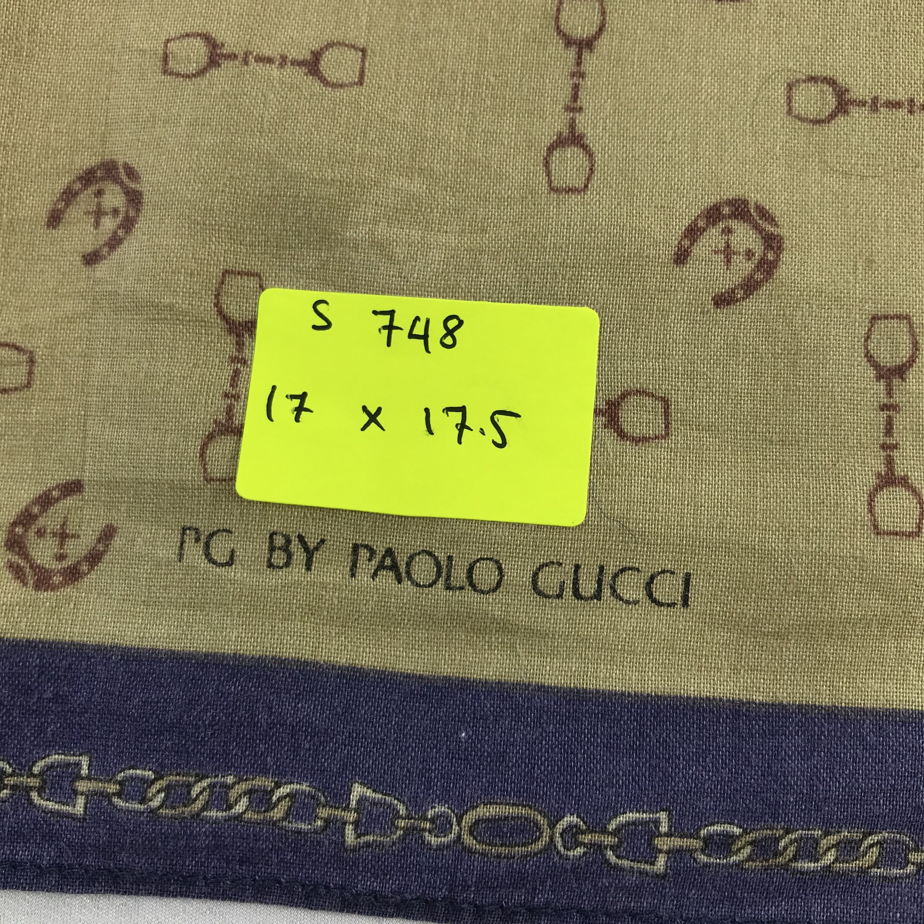 Paolo Gucci × Vintage Paolo Gucci Bandana / Handkerchief / Neckerchief - S748 Size ONE SIZE - 5 Thumbnail