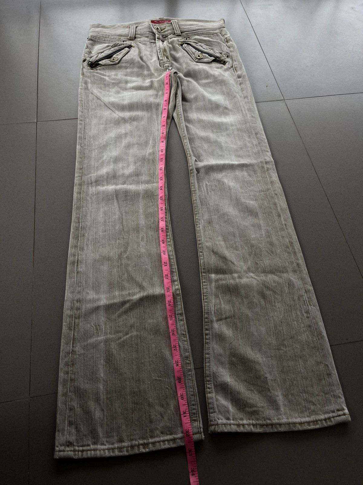 Tornado Mart 2000s JAPANESE ANTI LABEL ZIPPER FLARE BOOT CUT PANTS VKEI Size US 30 / EU 46 - 16 Thumbnail