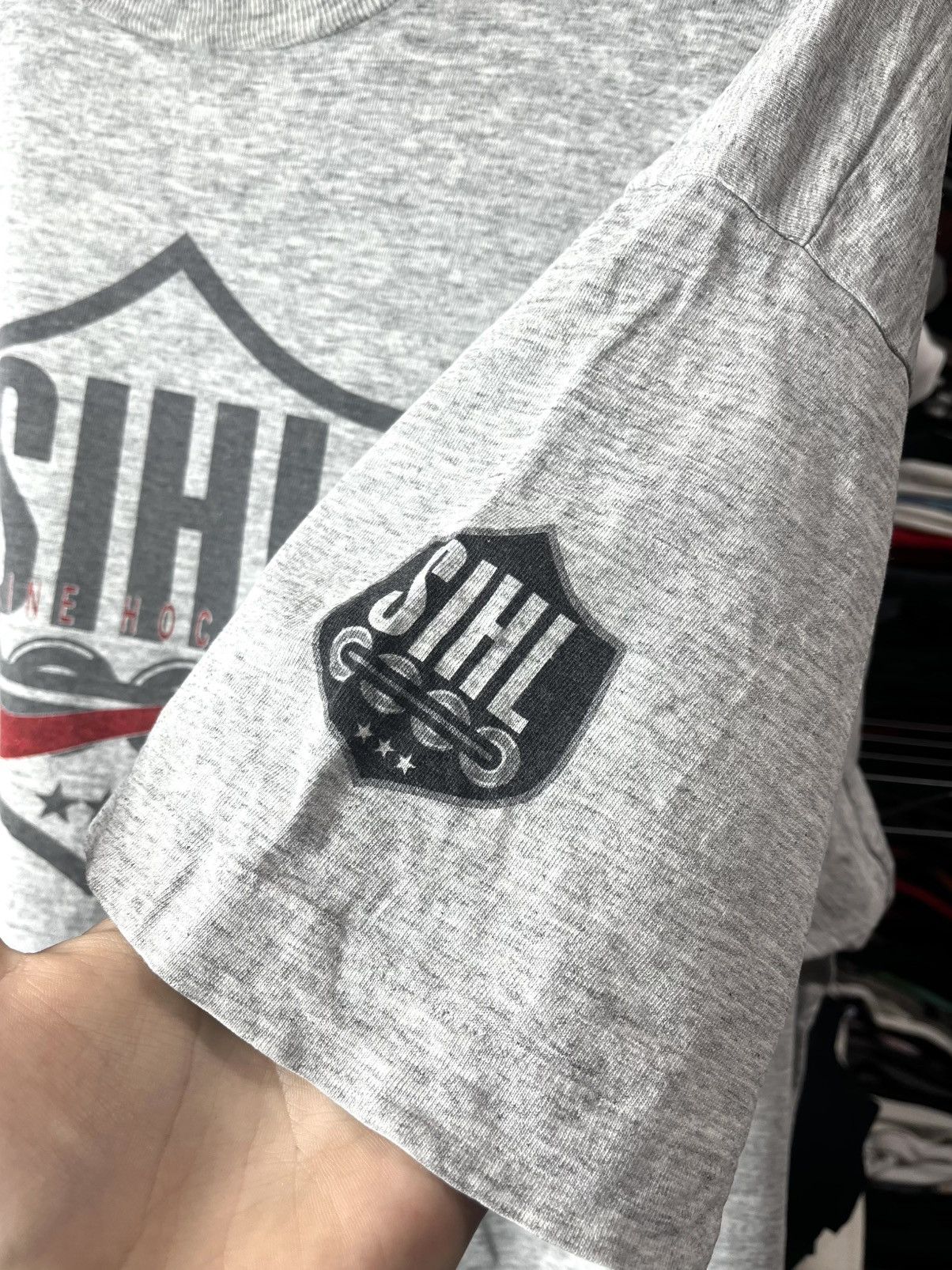 Nike 1990’s Vintage Nike Swiss Hockey League T Shirt Size US L / EU 52-54 / 3 - 3 Thumbnail