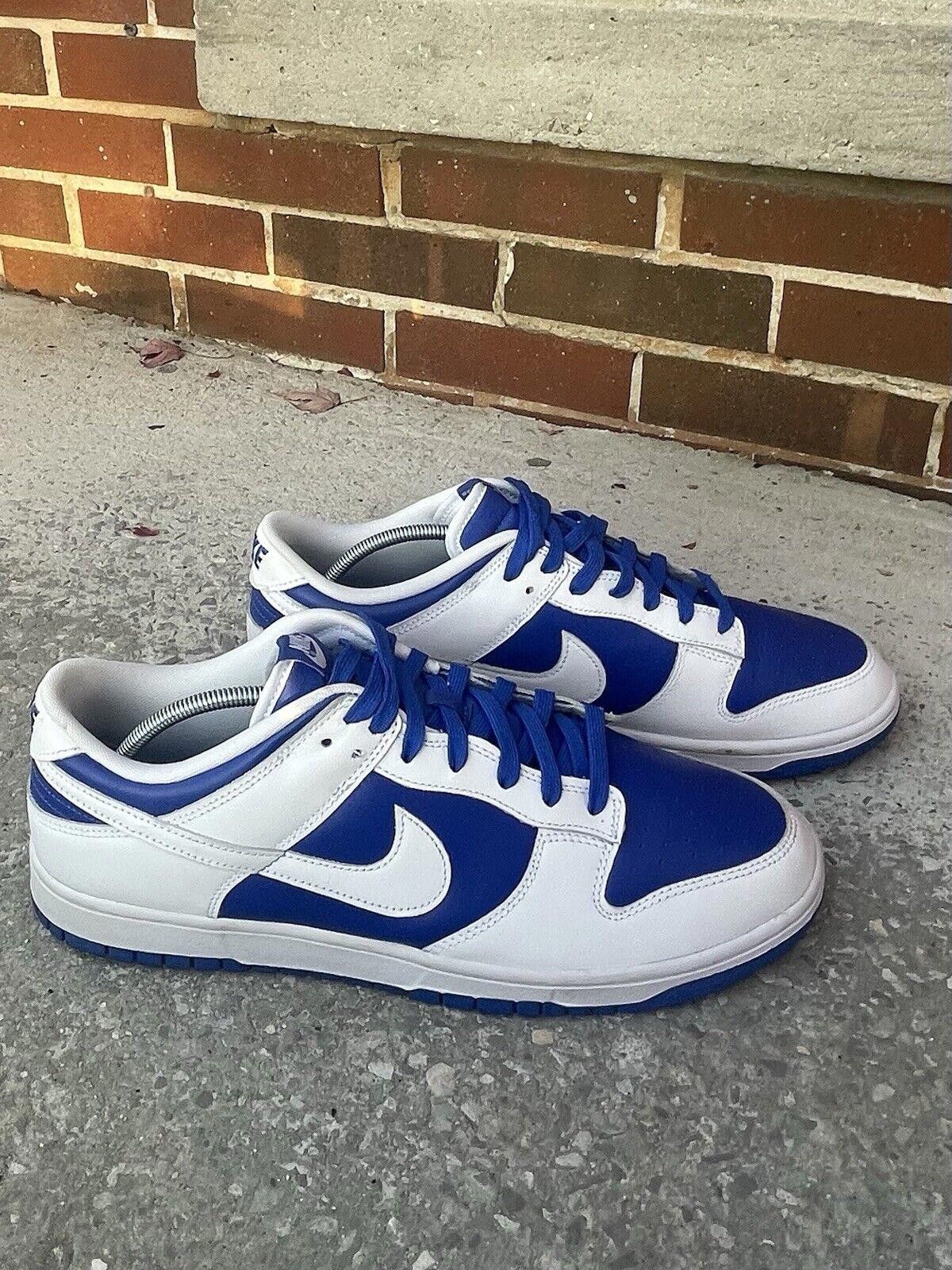 Nike Nike Dunk Low "Racer Blue/White" Men’s Sz 14 Size US 14 / EU 47 - 4 Thumbnail