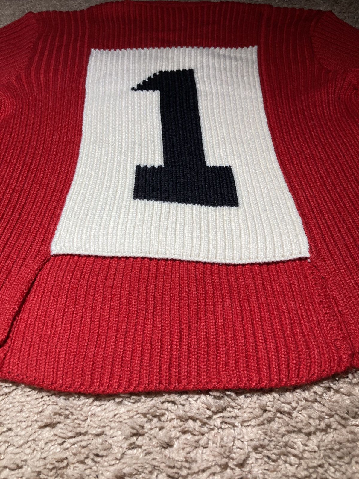 Dirk Bikkembergs AW95 Dirk Bikkembergs Knit V-Neck 1 Number Cut Out Wool Size US M / EU 48-50 / 2 - 3 Thumbnail