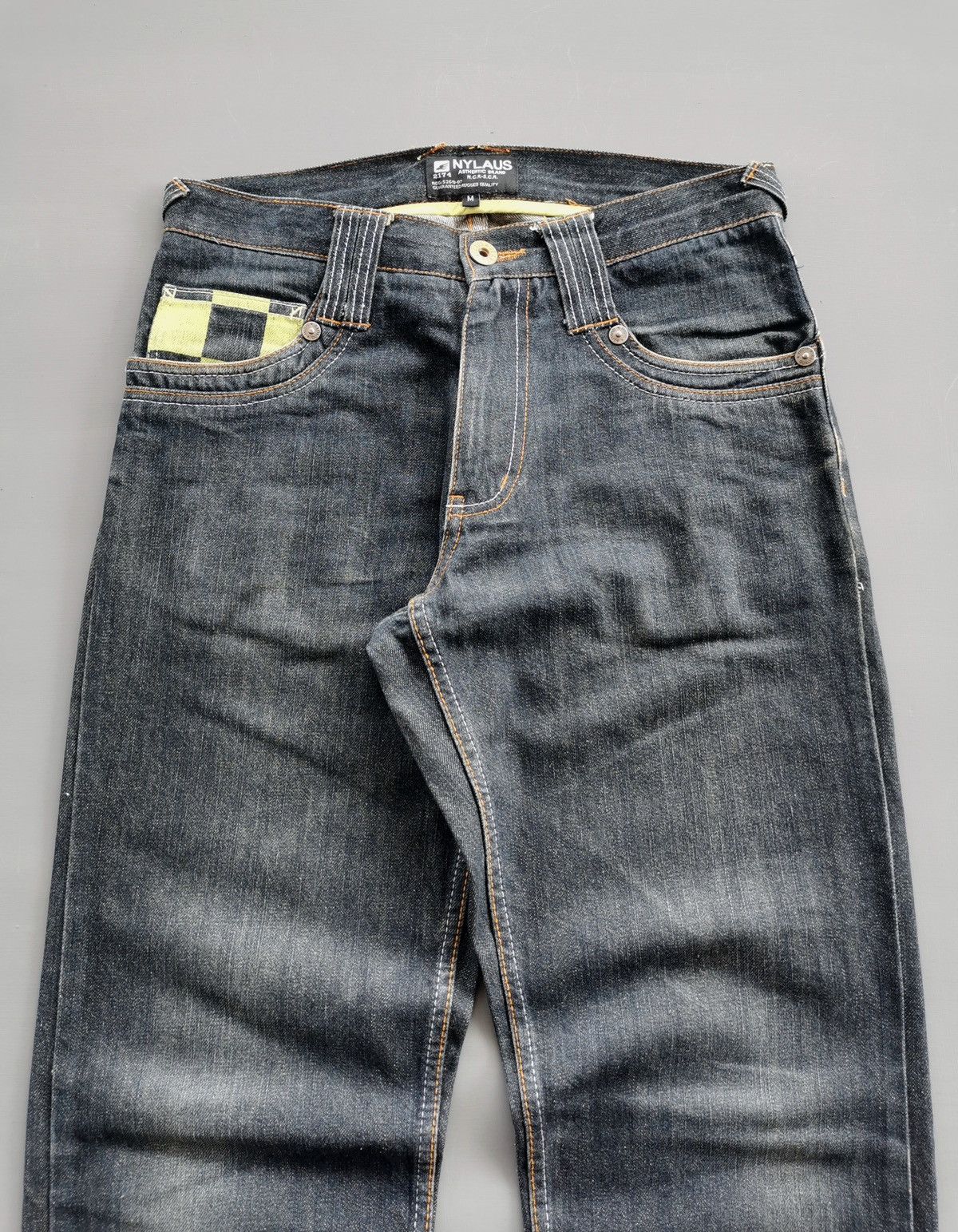 Japanese Brand Nylaus Japan Checkered Denim Jeans Size US 30 / EU 46 - 6 Thumbnail
