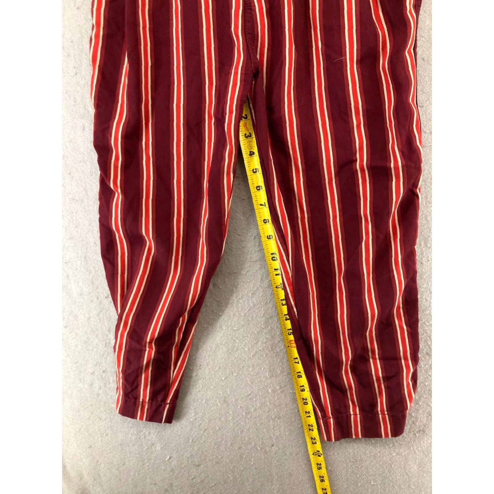 Free People Free People Pants 4 Red Stripe Jogger Boho Pockets Womens Size 27" / US 4 / IT 40 - 5 Thumbnail